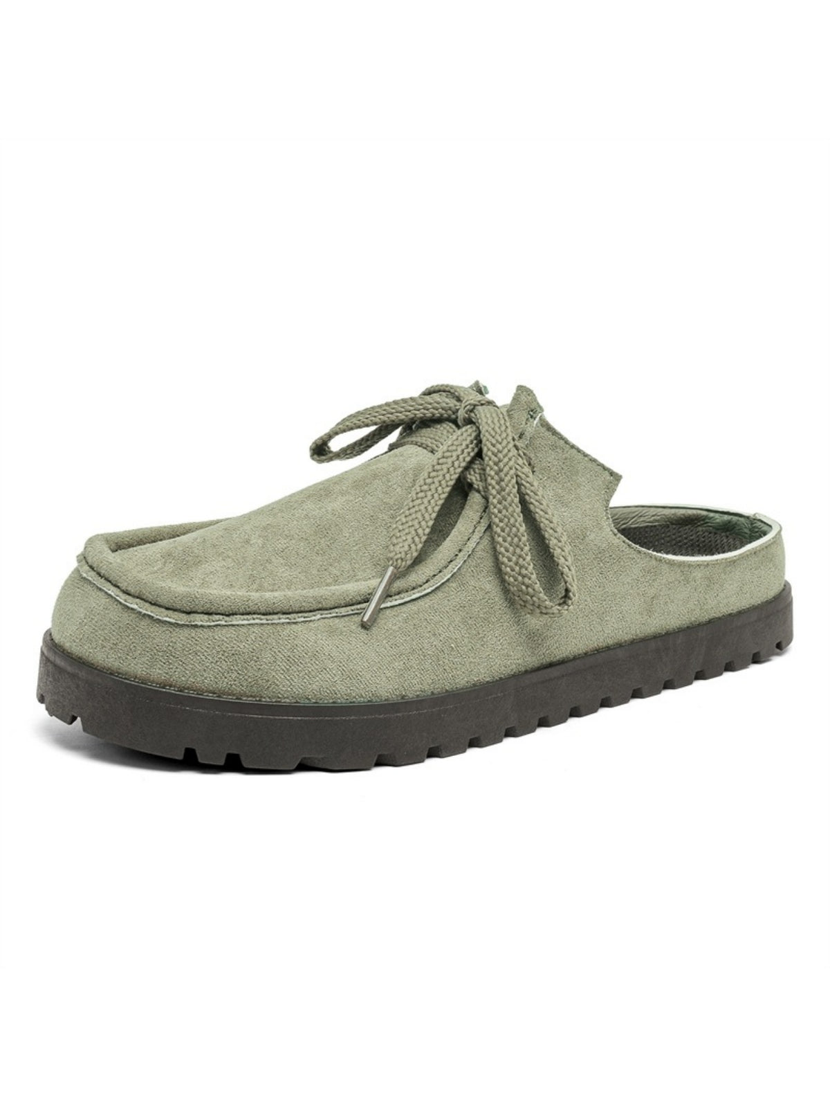 Suede Birkenstock Lace-up Closed-toe Slippers