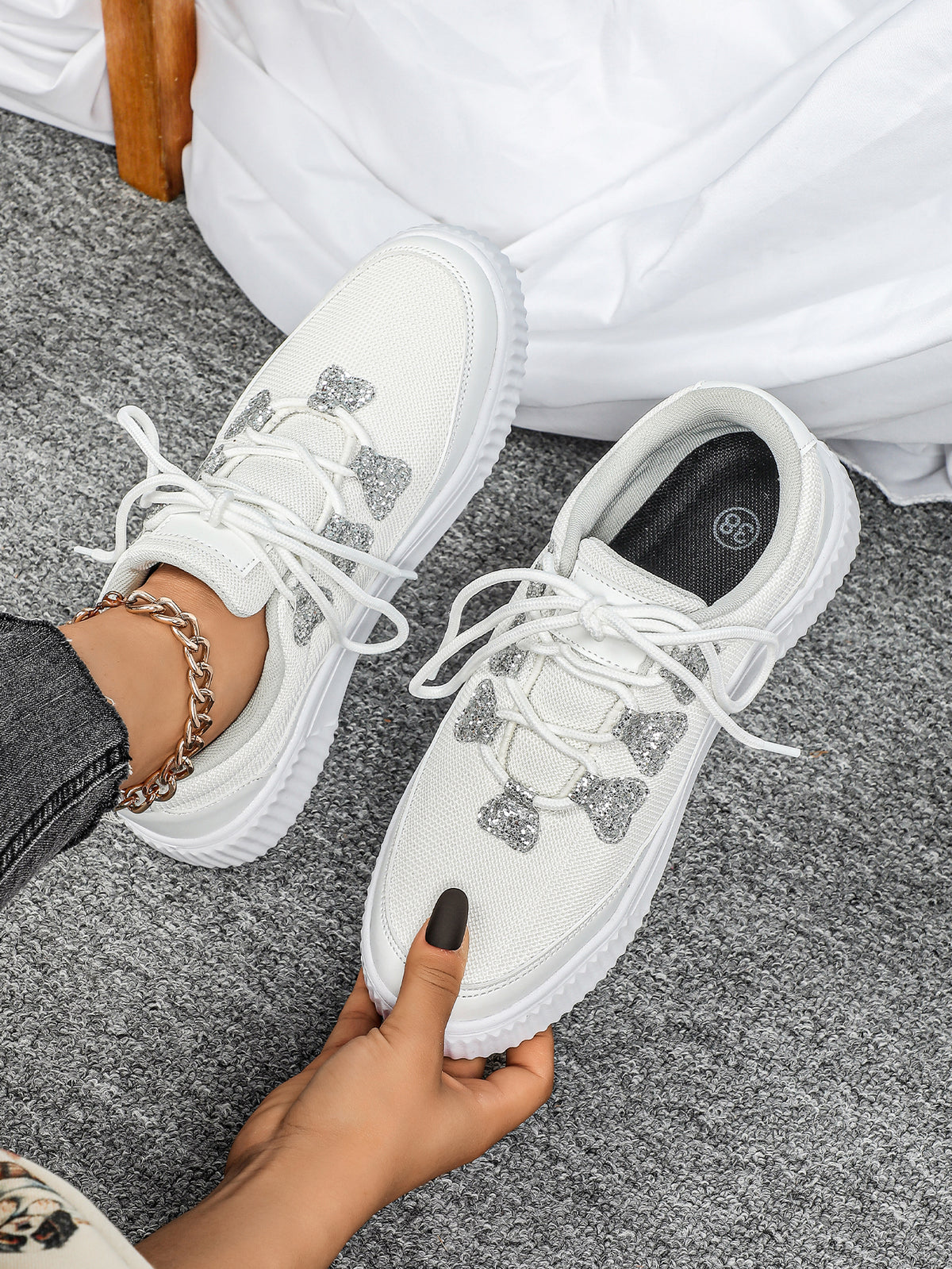 Glitter Unisex Casual Sneakers