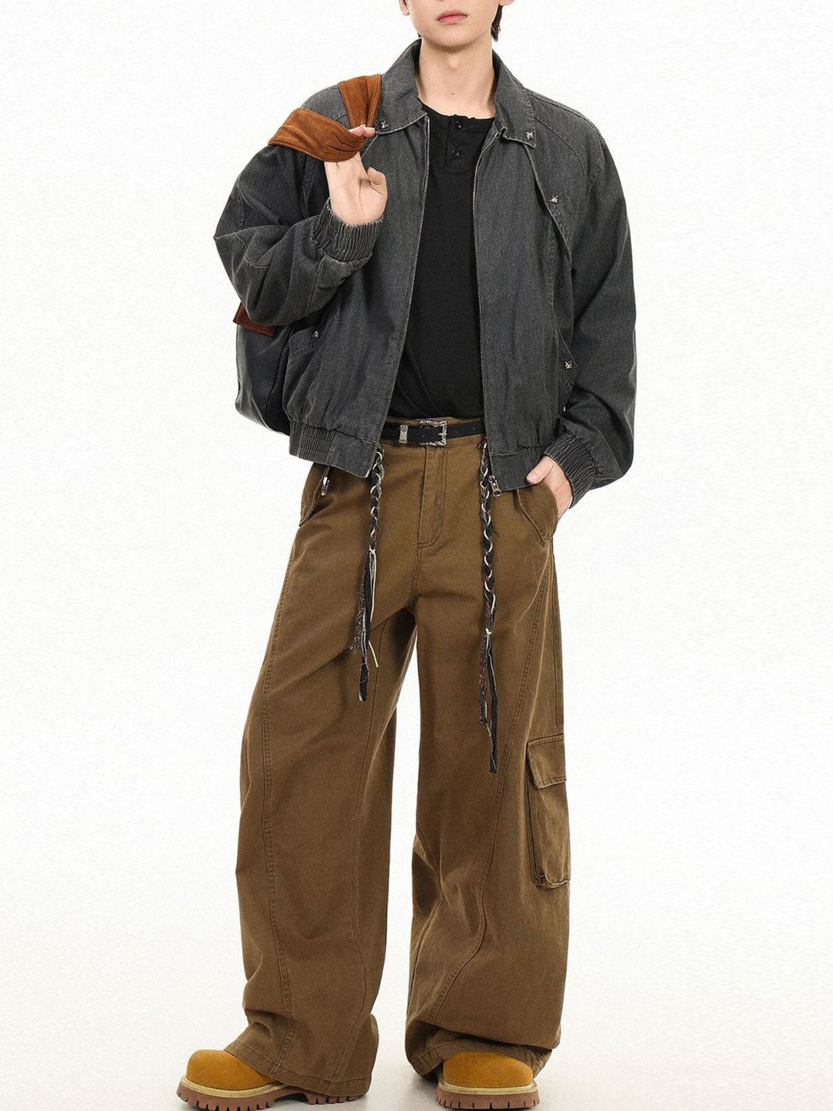 Harrington Short Lapel Workwear Fabric Jackets