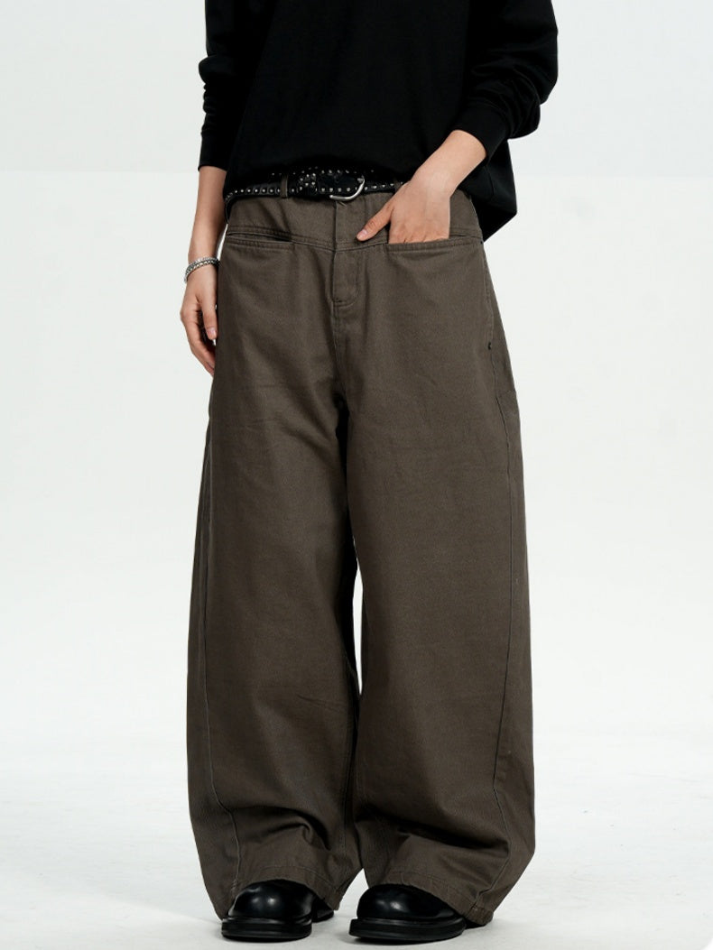 Retro Machete Old Money Style Loose Cleanfit Silhouette Cargo Trousers