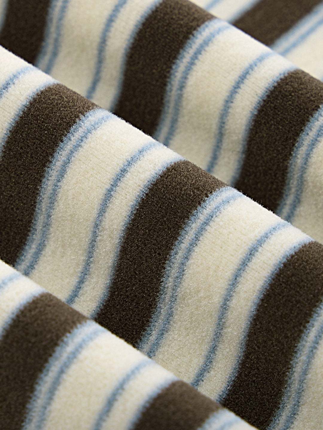 Contrasting Colors Stripes Splicing Long Sleeve Crew Neck T-shirt