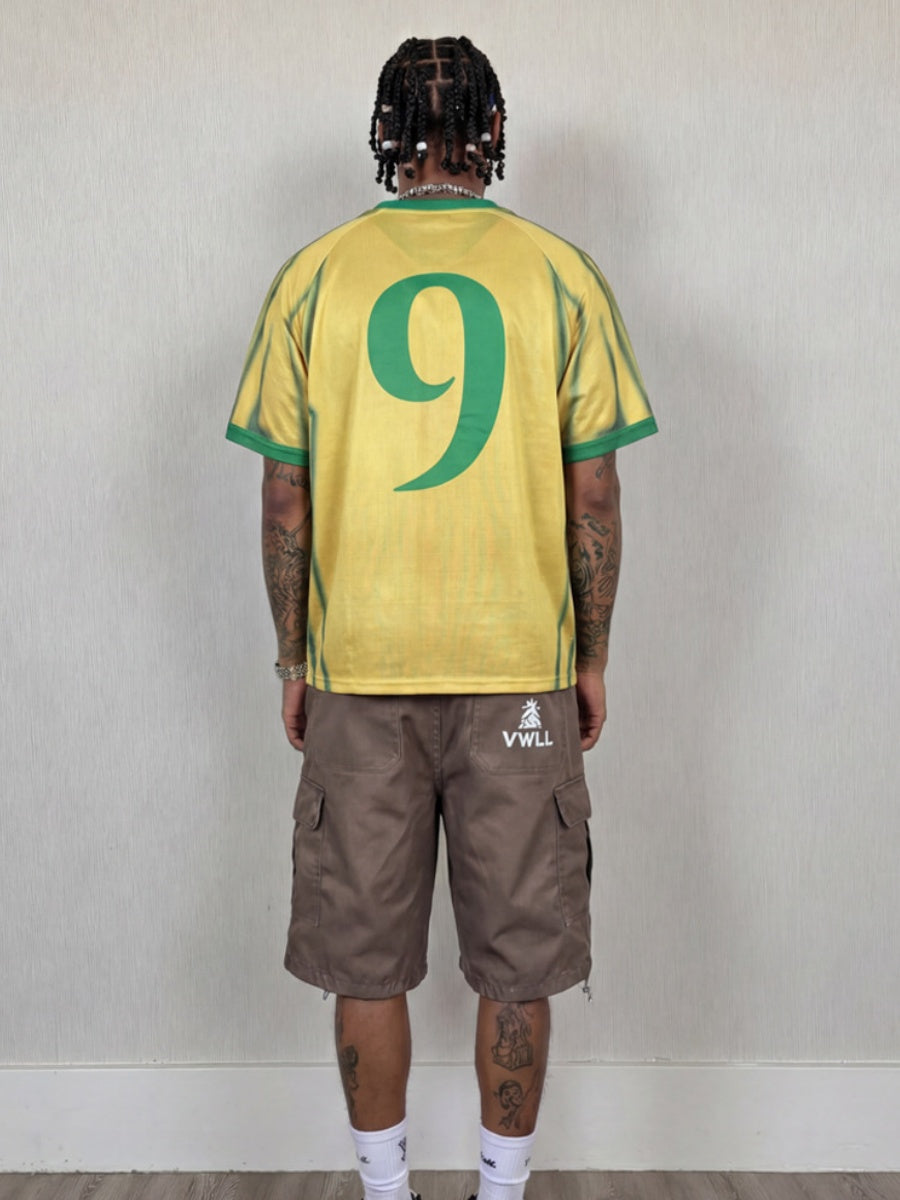 Brazil Sporty Style No. 9 Jersey Printed T-shirts