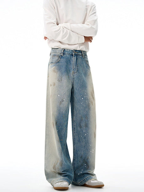 Gradient Straight-leg Jeans