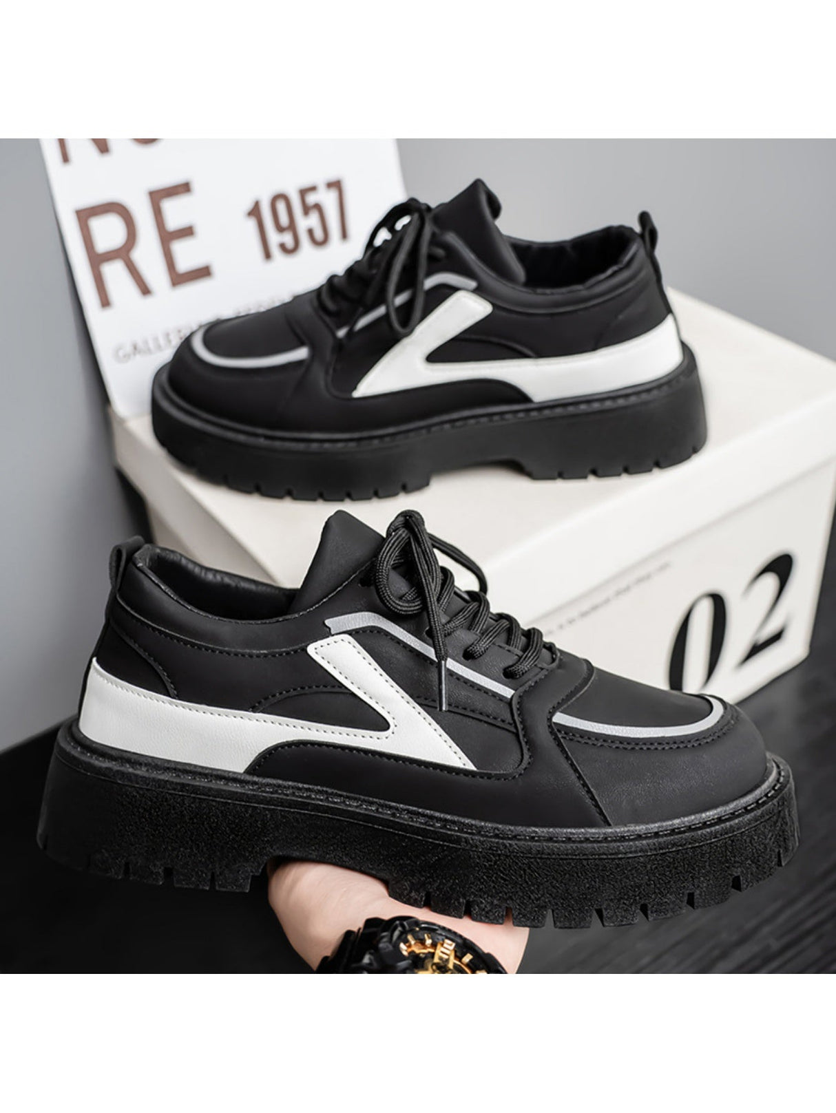 Liber Four Seasons Colorblock Men's Flat Shoes