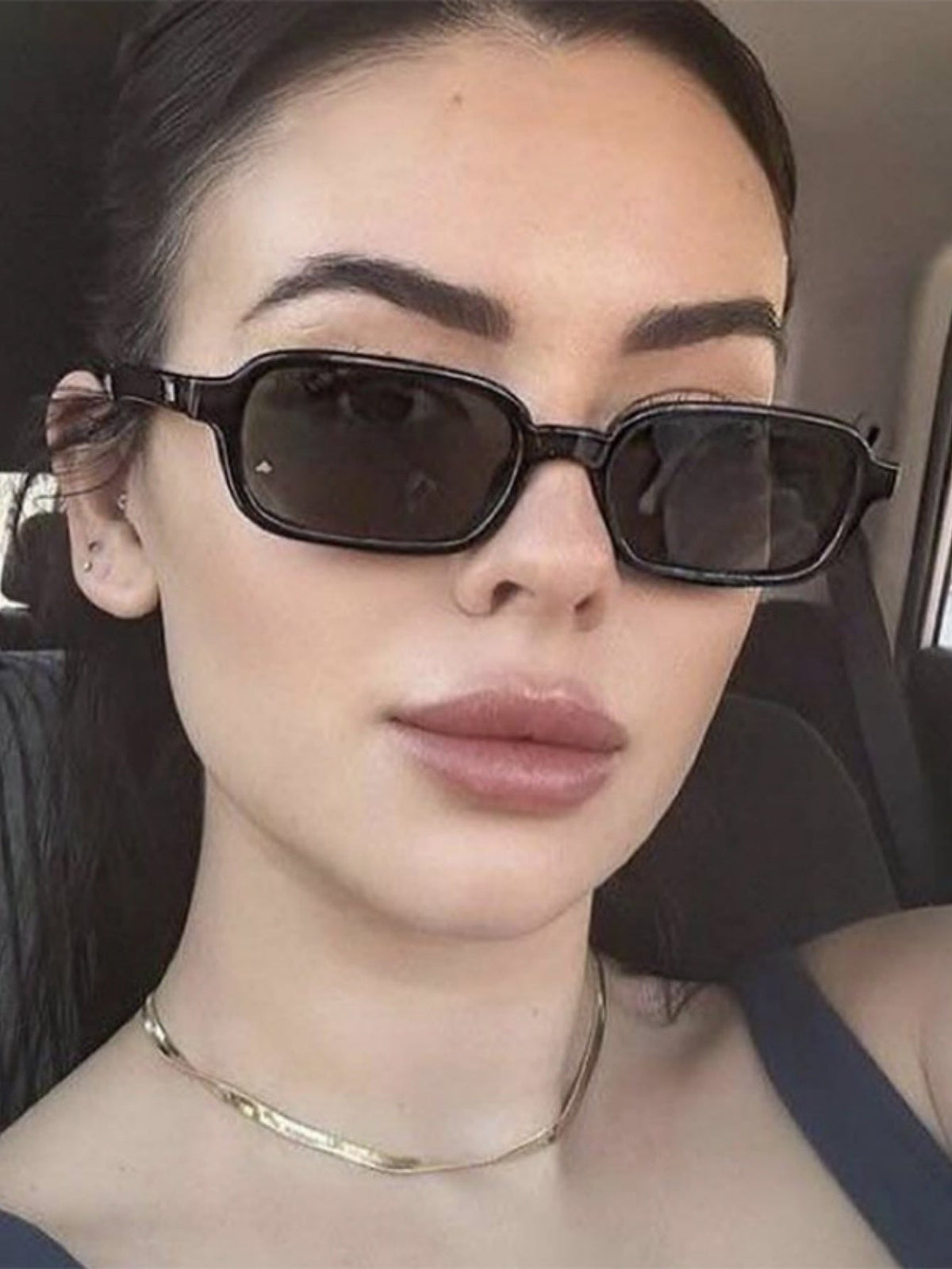 Kleine quadratische Sonnenbrille