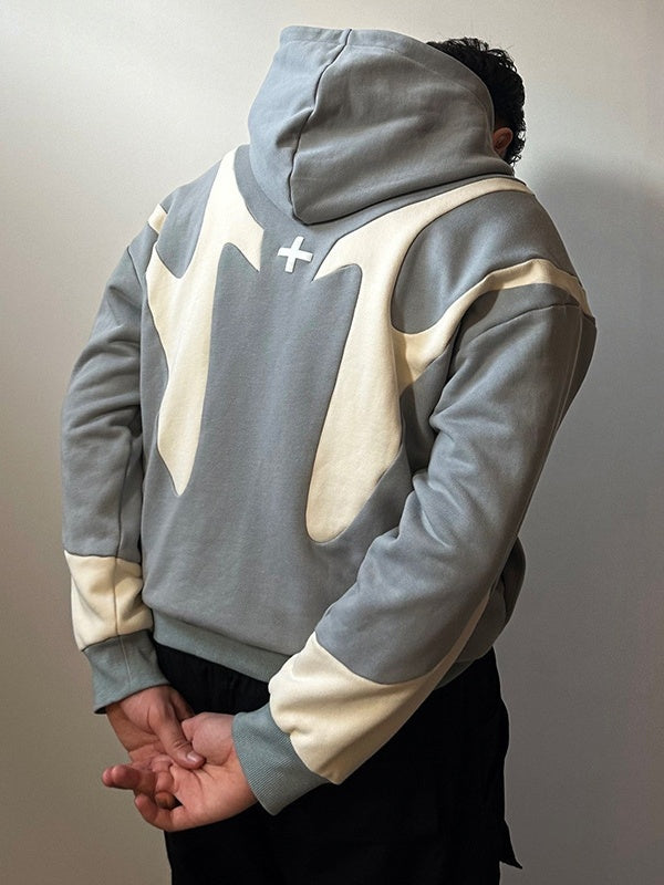 Patchwork ColorBlock Hoodie Jackets