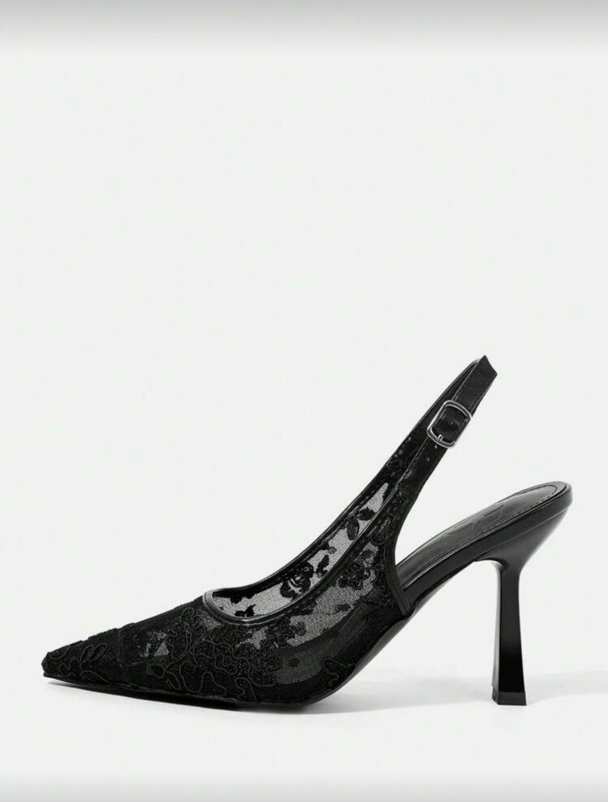 Lace Mesh High Heels