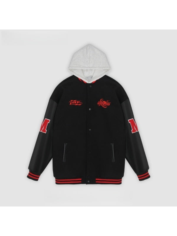 Liber Autumn Neutral wear Pocket decoration Letter Jackets