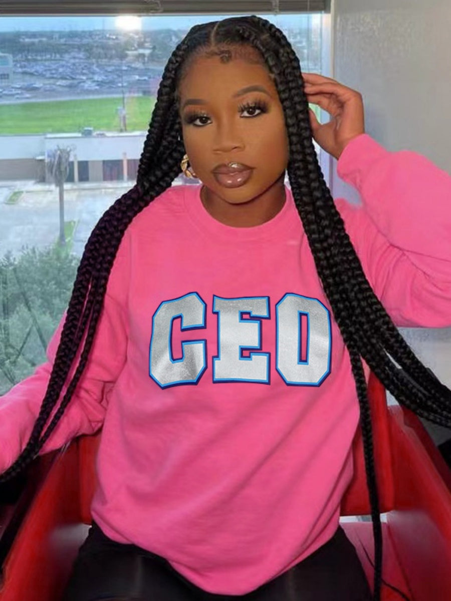 Liber Autumn women's long-sleeved pullover sweatshirt