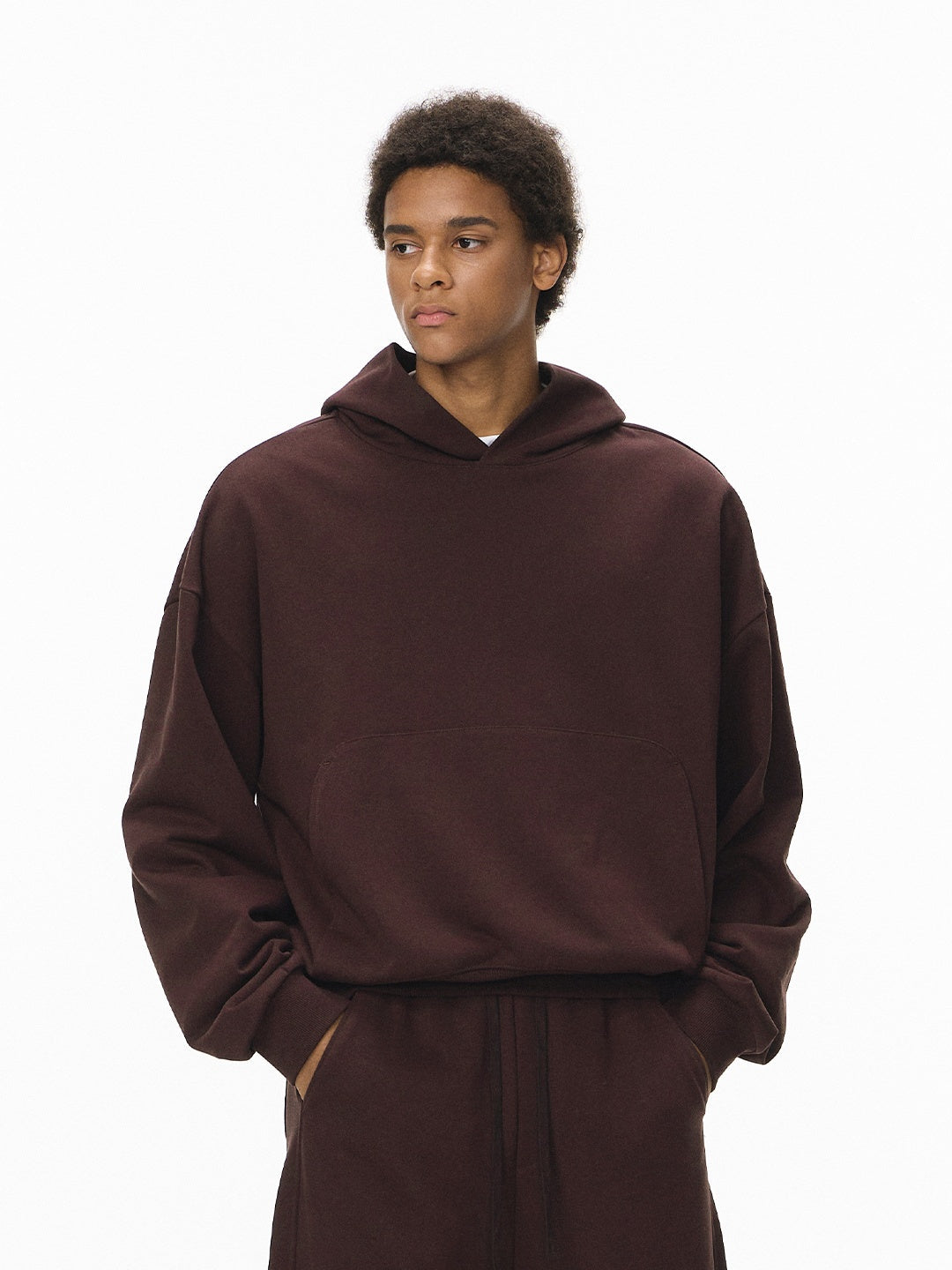 Liber Autumn Neutral wear Solid Color Sweatshirts&Hoodies