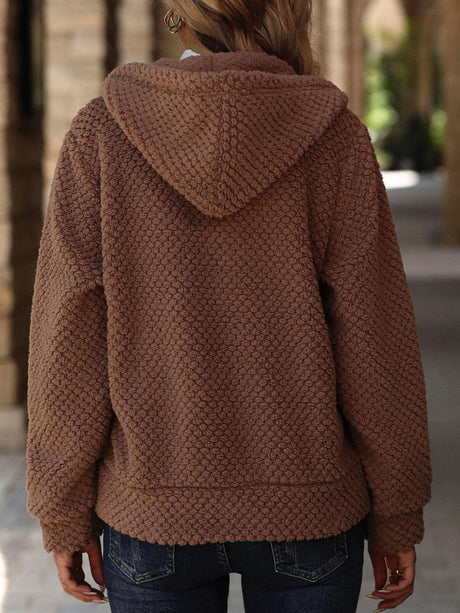 Cardigan Pockets Hooded Jacket