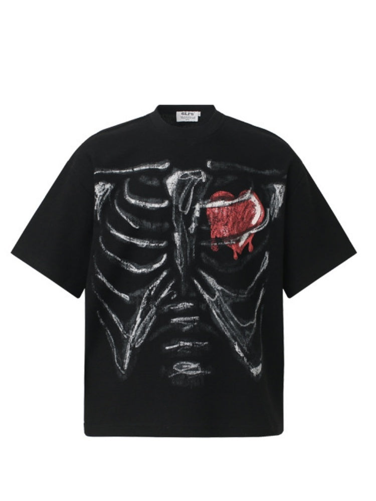 Humanoid Skeleton Love T-shirt