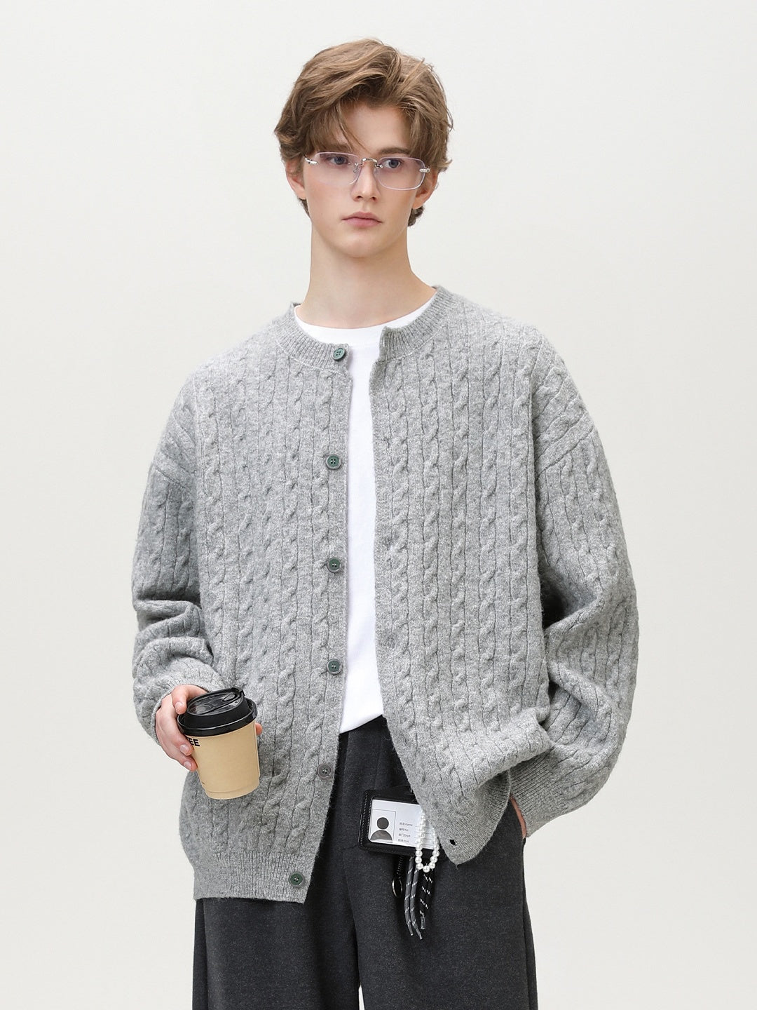 4 Colors Round Neck Cardigans