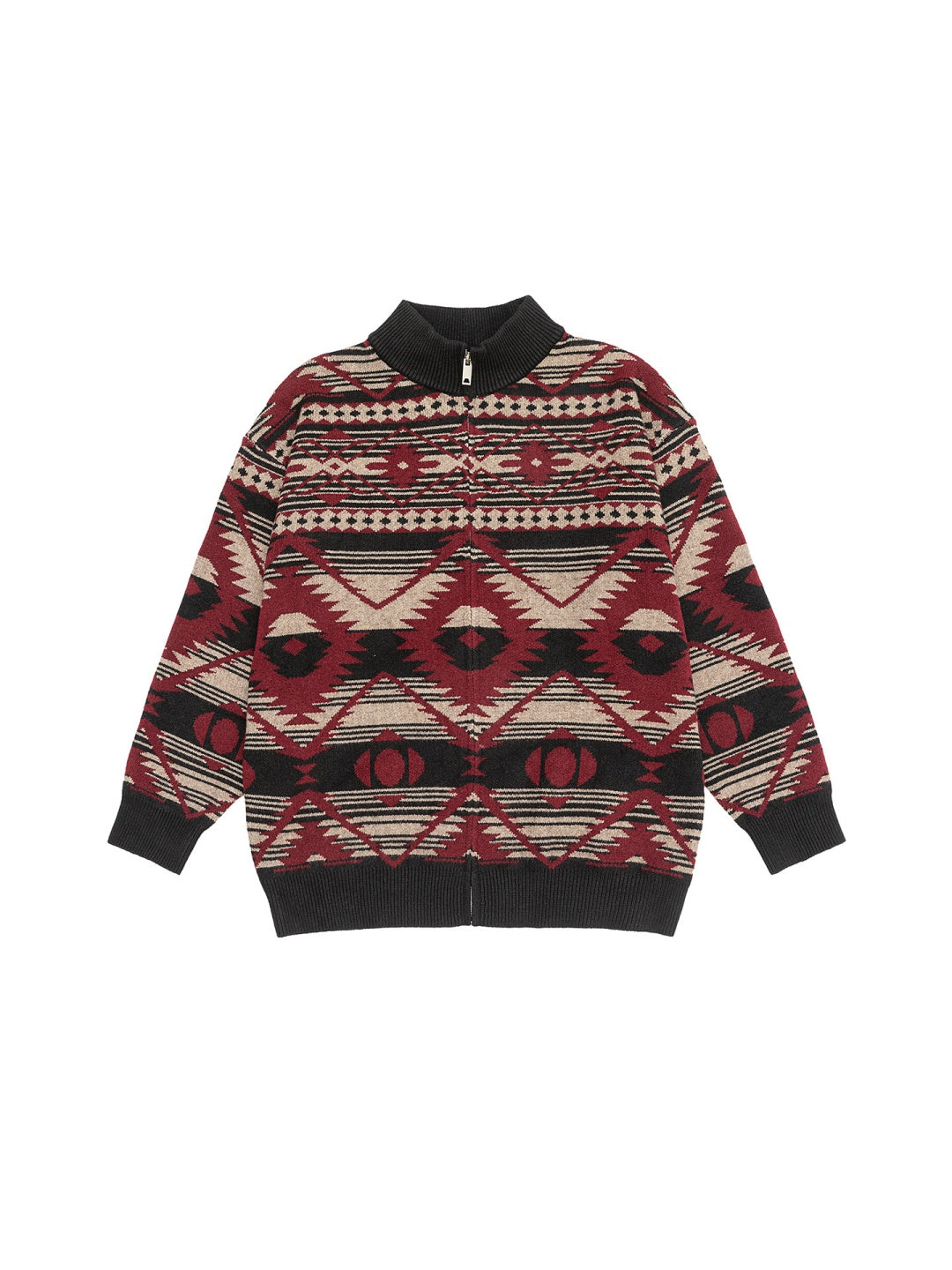 Contrasting Colors Ethnic Style Leisure Sweaters Cardigan