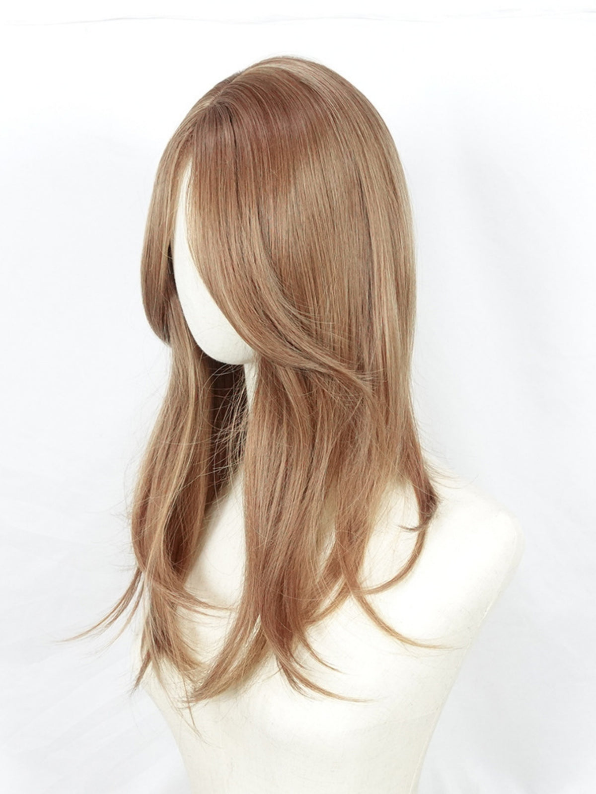Invisible, Seamless Synthetic Long Wig That Covers Gray Hair