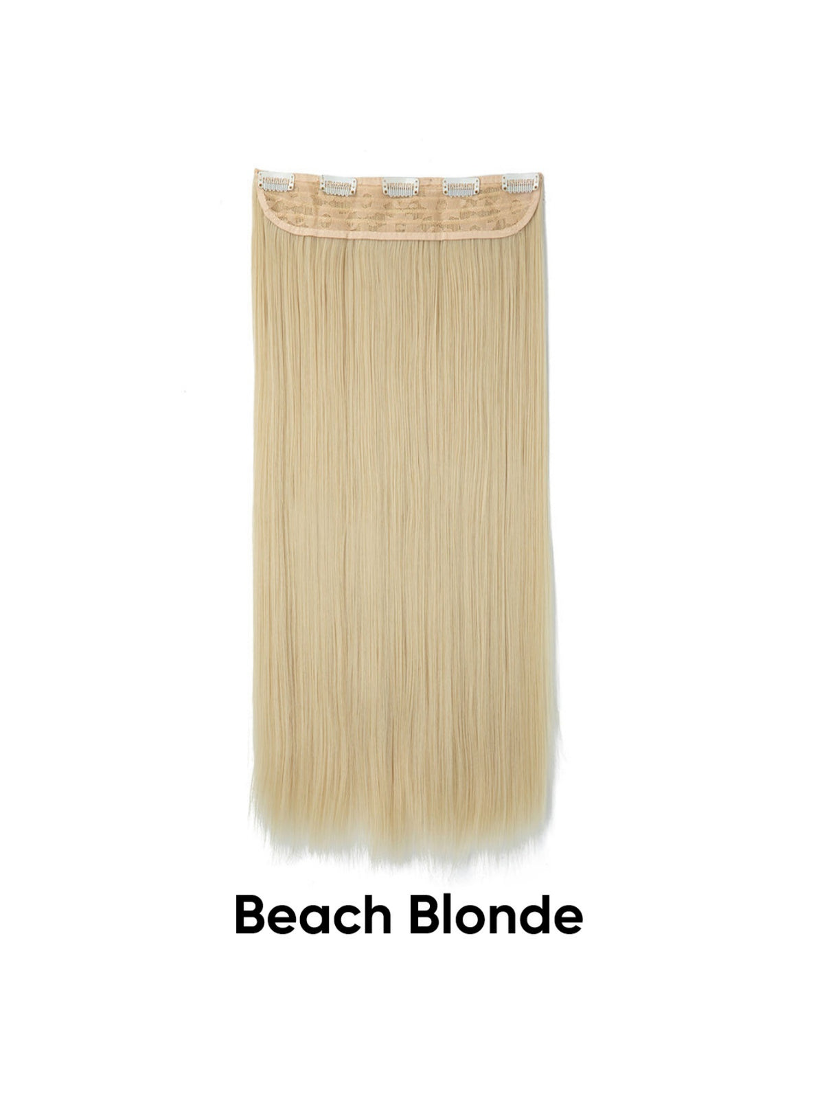 Seamless, Invisible, One-piece Long Straight Wig With Fluffy Hair