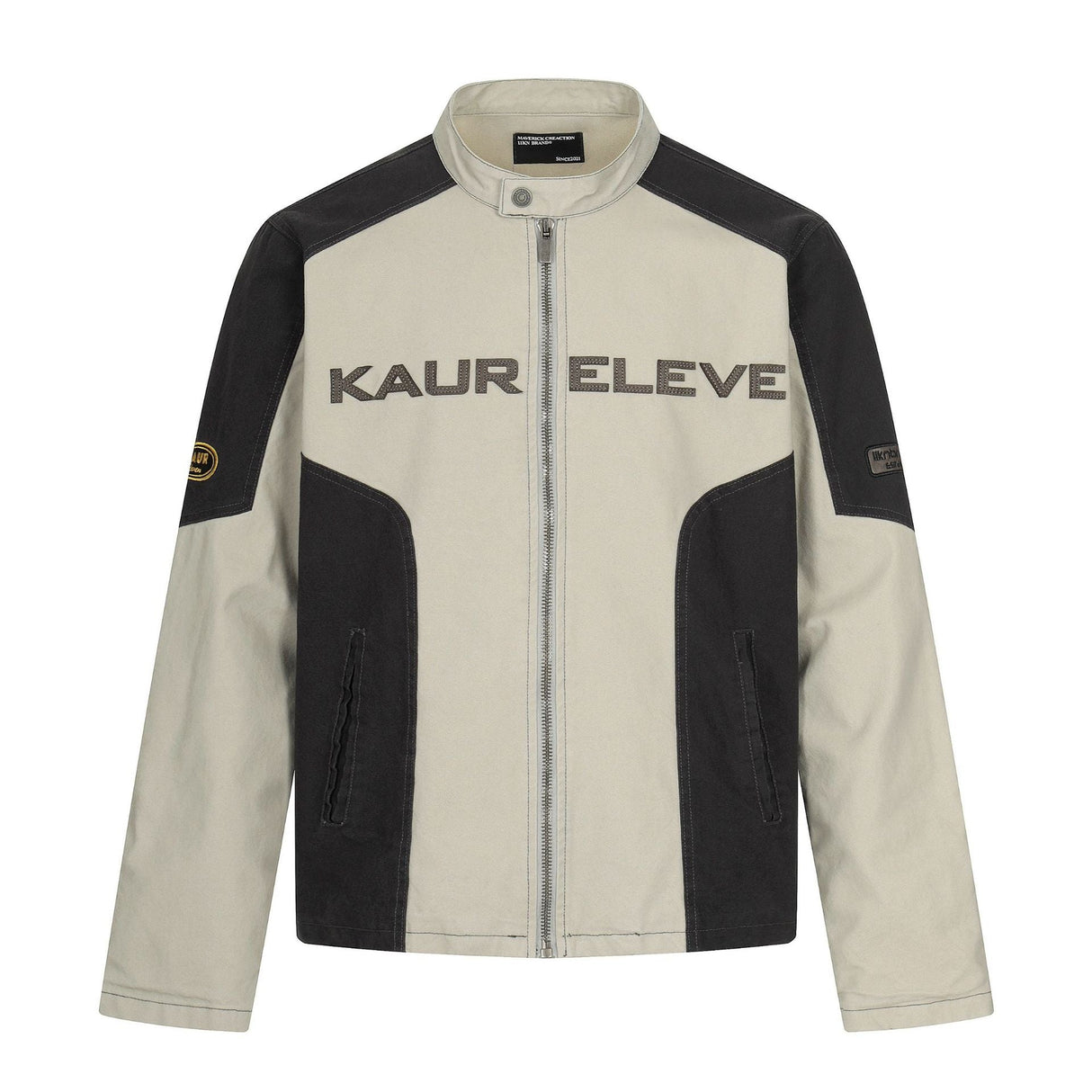 Retro Locomotive Short And Wide Boxy Loose Letter Jackets