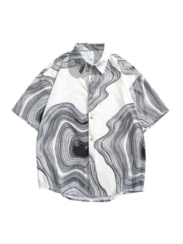 Hawaii Printed Loose-fit Beach Shirts