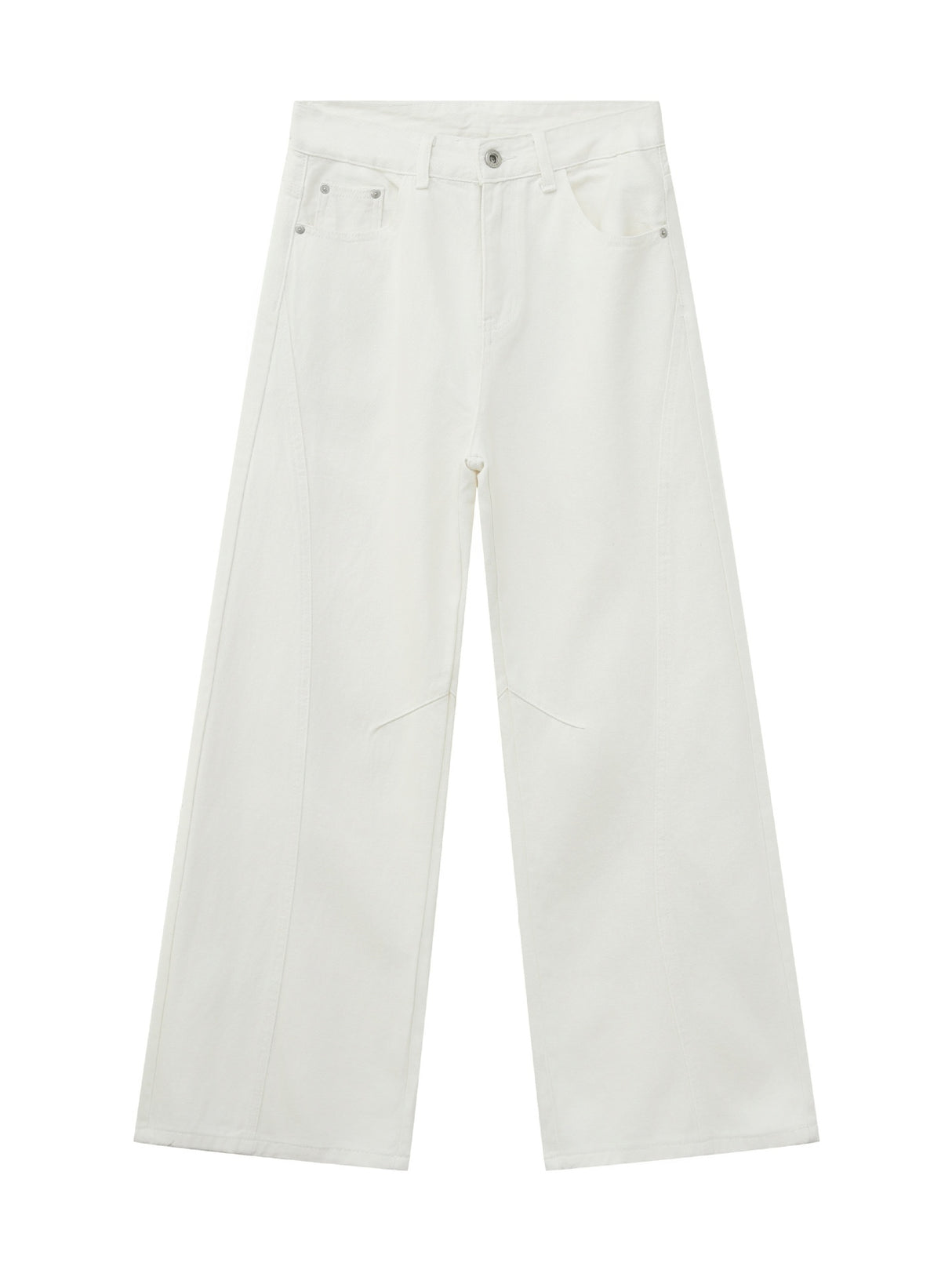 Retro Washed Patchwork Distressed Jeans