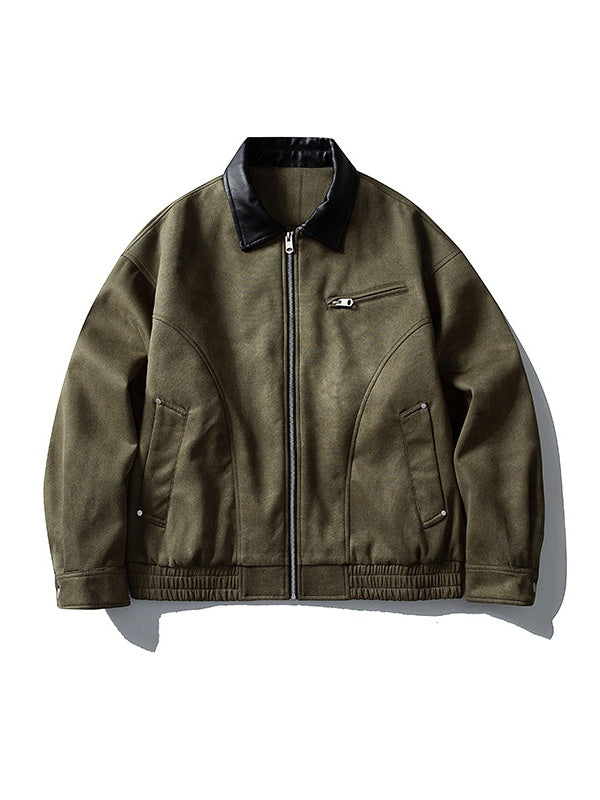 Retro Barn Wind High Street All-match Lapel Flight Jacket