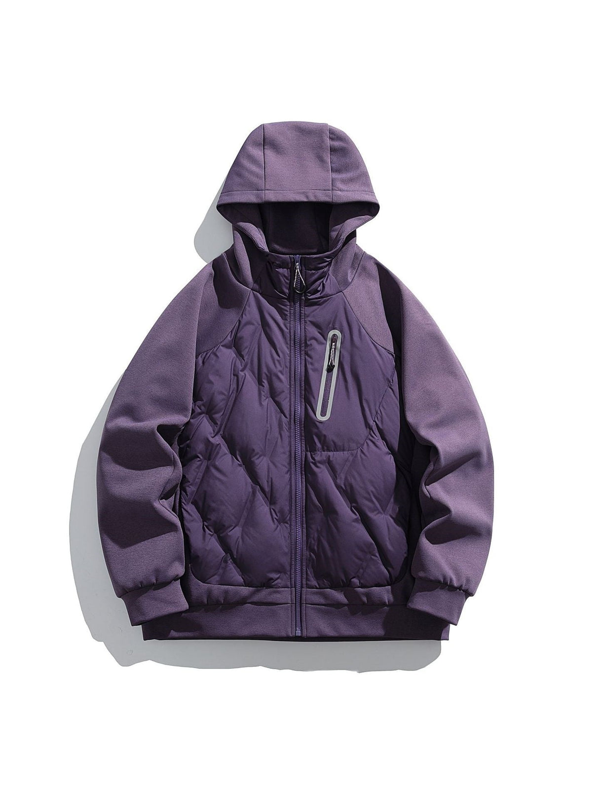 Lightweight Splicing Keep Warm Windproof Hooded Down Coat