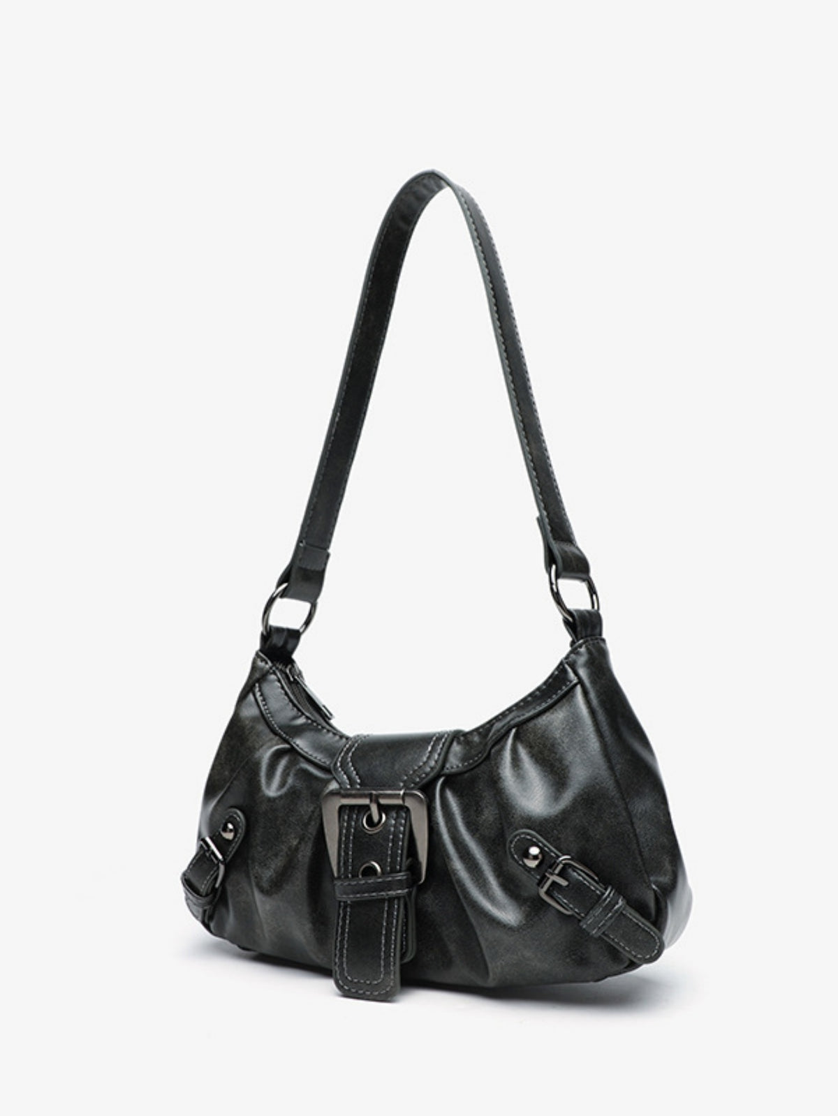 Stylish And Edgy Motorcycle Studded Shoulder Bag