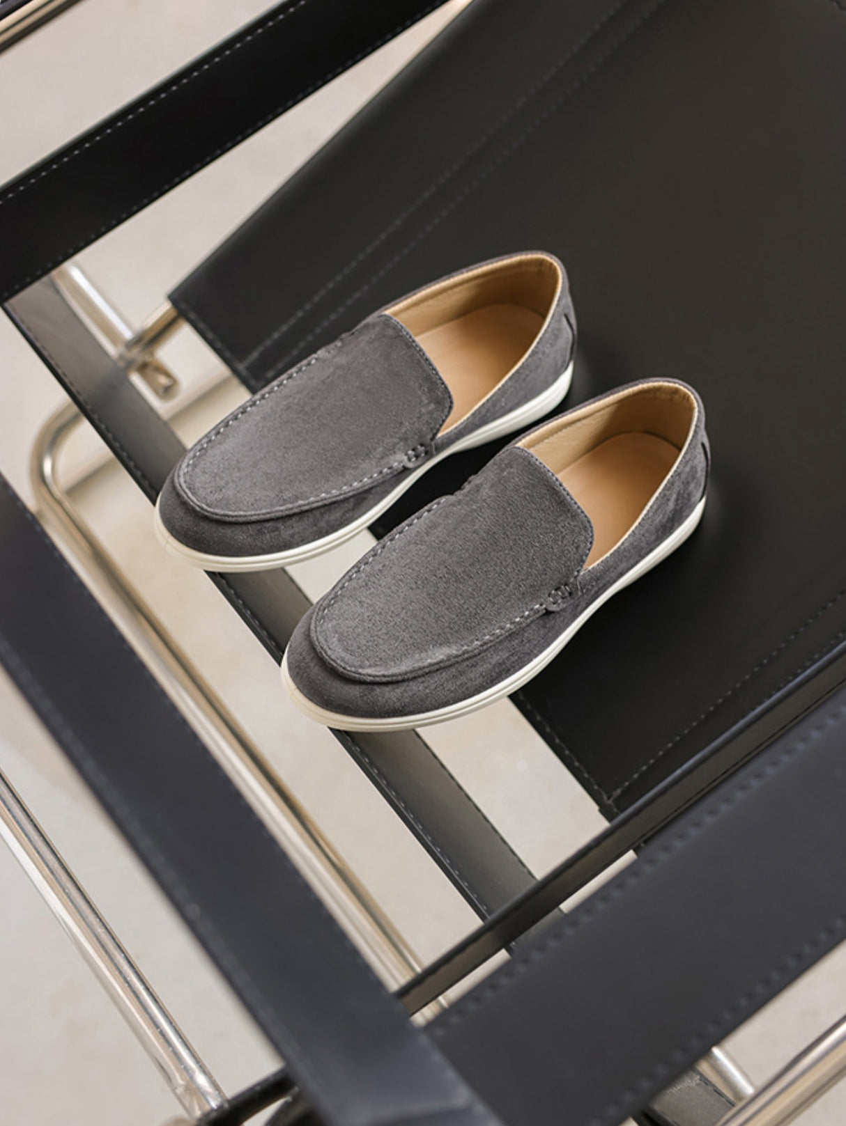 Suede Slip-on Loafers