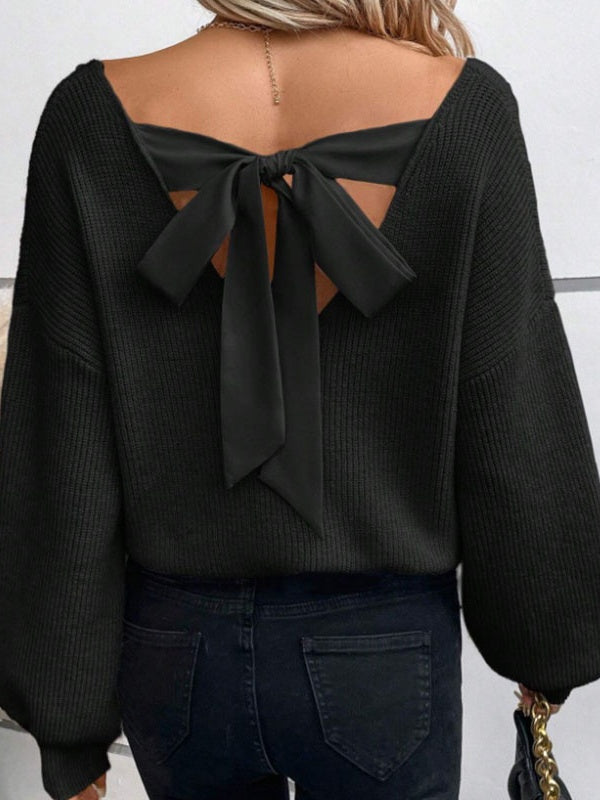 Back bow Knitting Sweaters