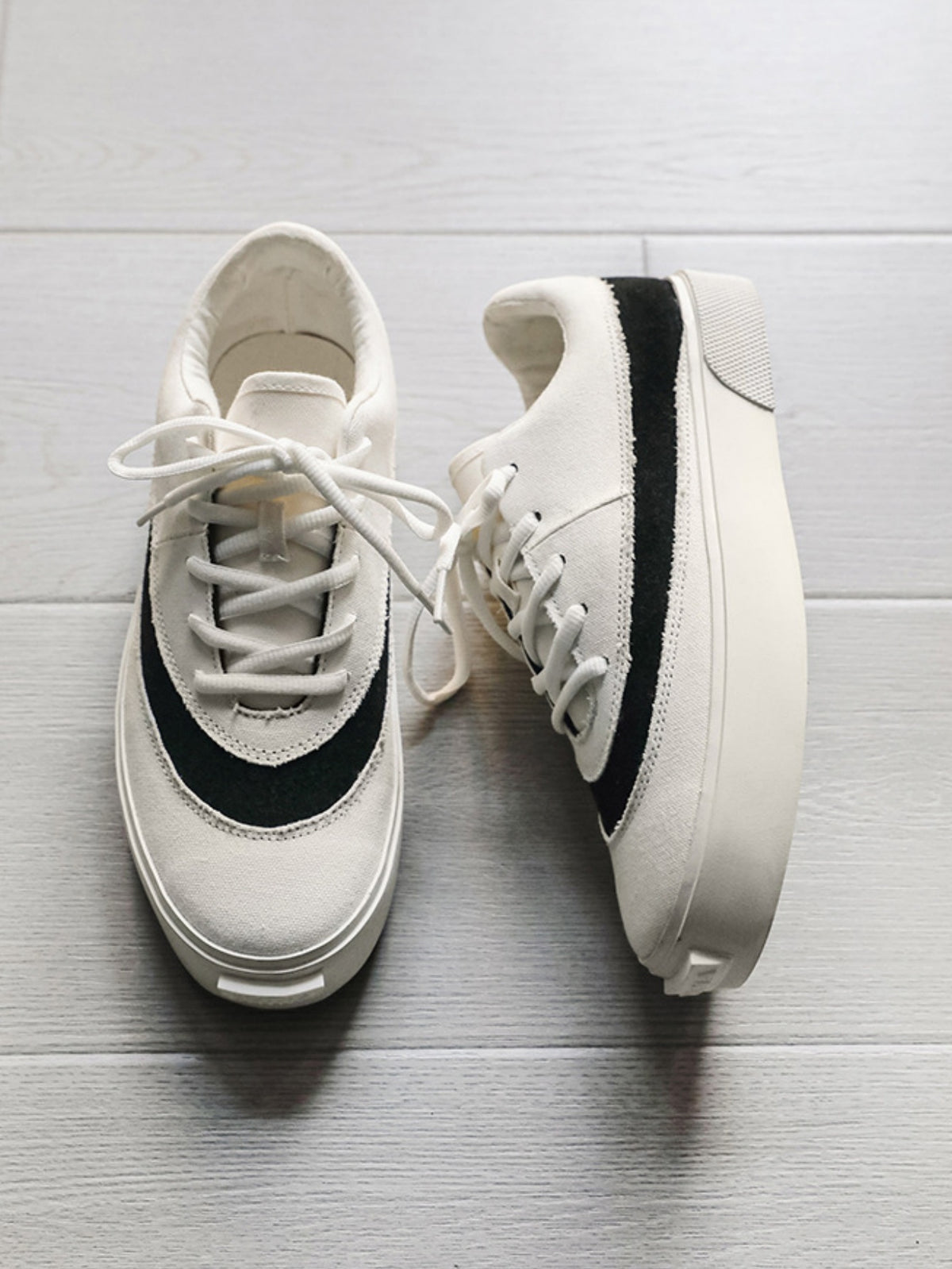 Suede Color-blocked Sneakers
