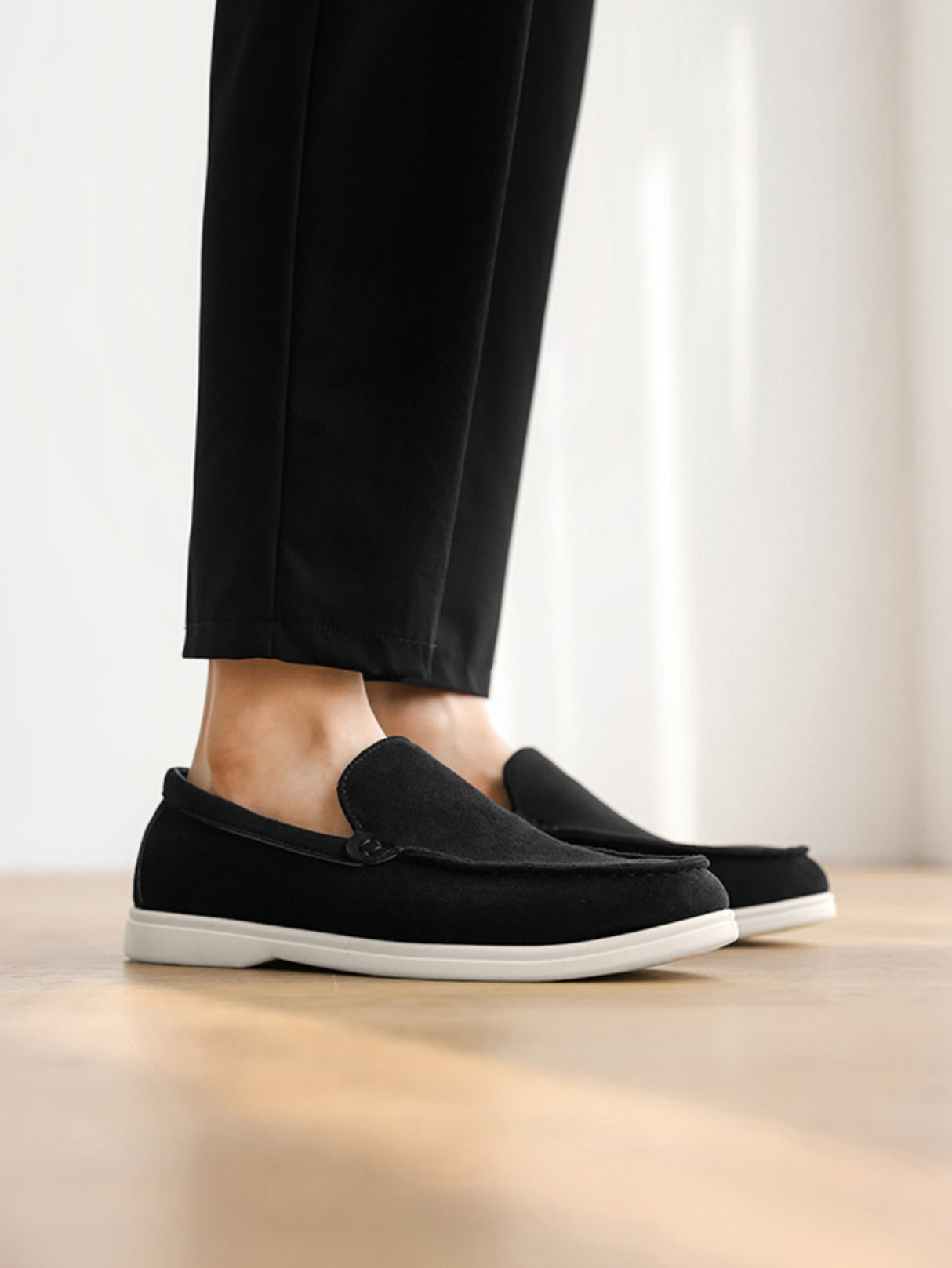 Suede Slip-on Loafers
