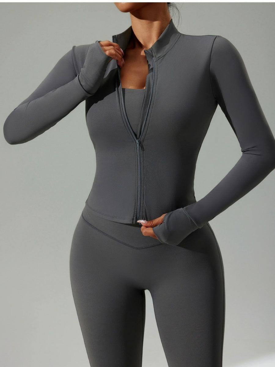 Tight Fit Yoga Sports Quick-drying Three-piece Gym Outfit