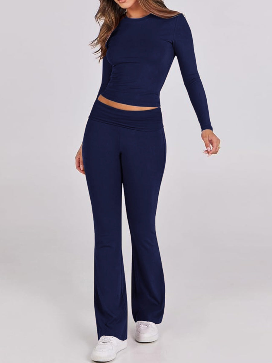 7 Color Round Neck 2-piece Sets