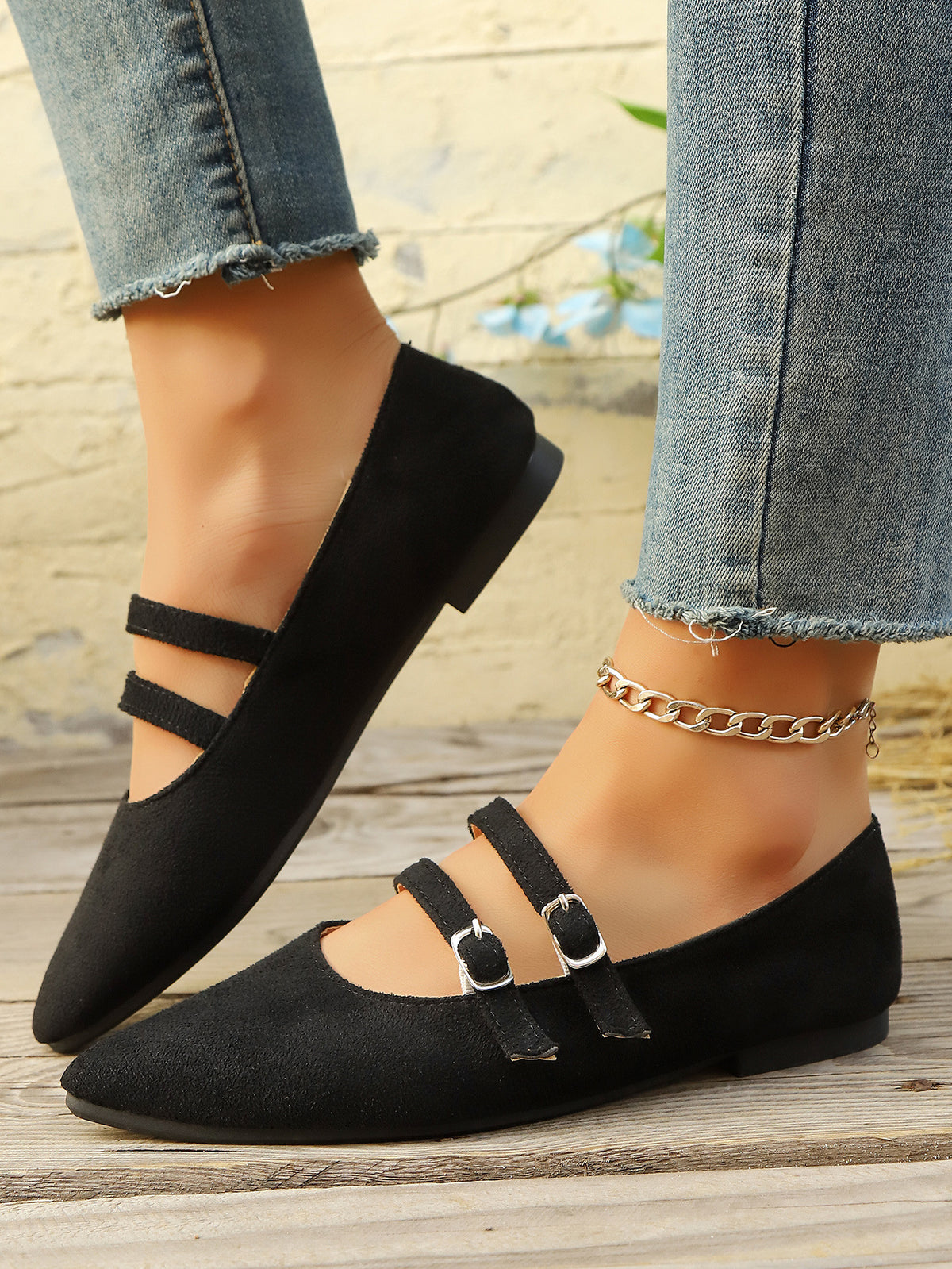 Leopard Print Mary Jane Flats