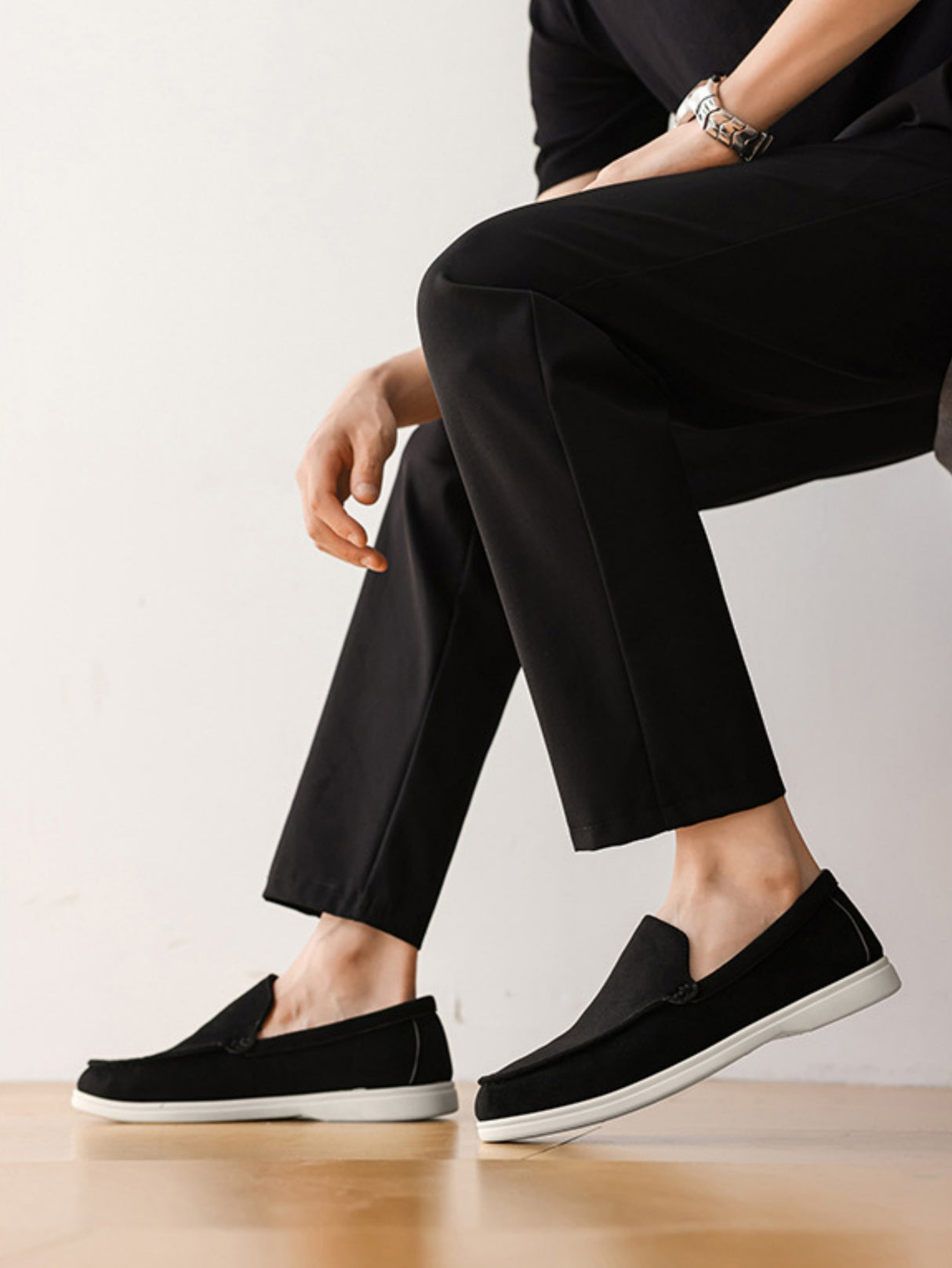 Suede Slip-on Loafers