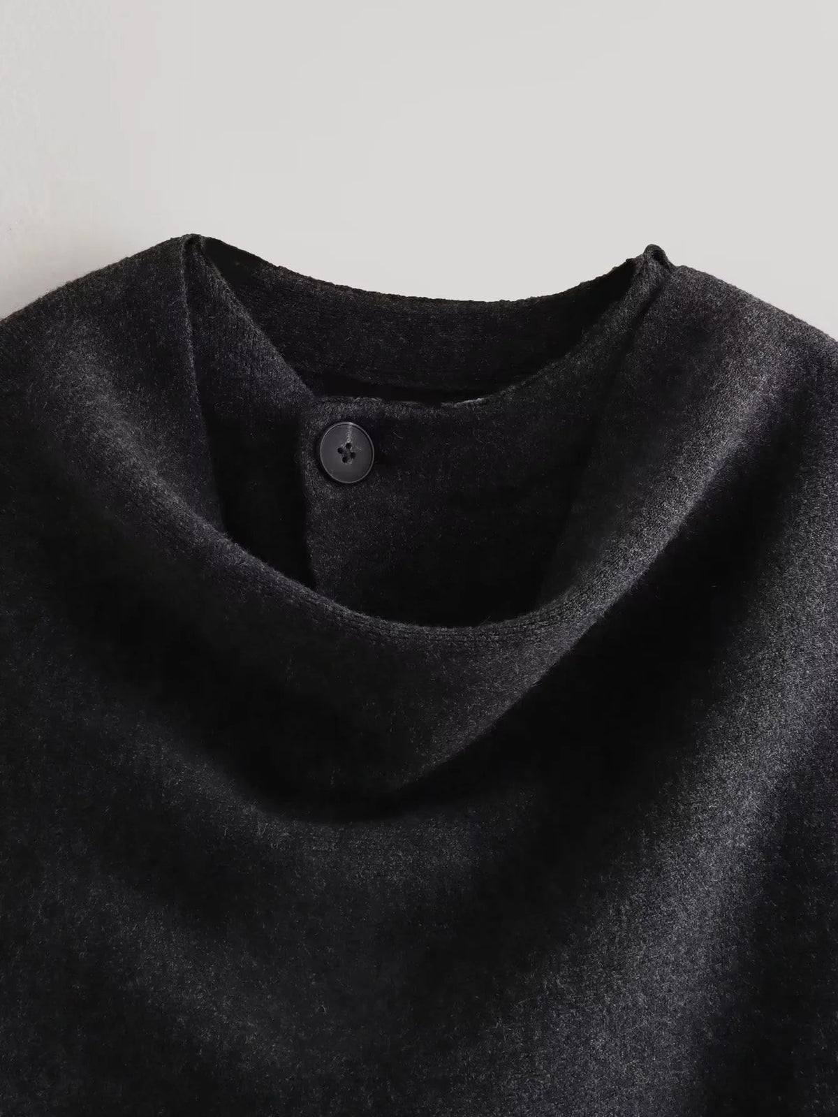 Asymmetrical Scarf Short Knit Cardigan