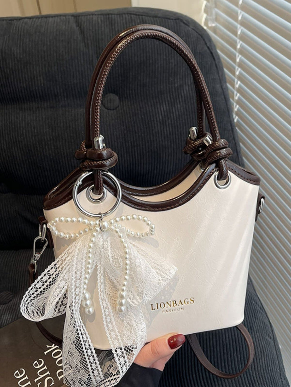 Knotted Color Block Handbag