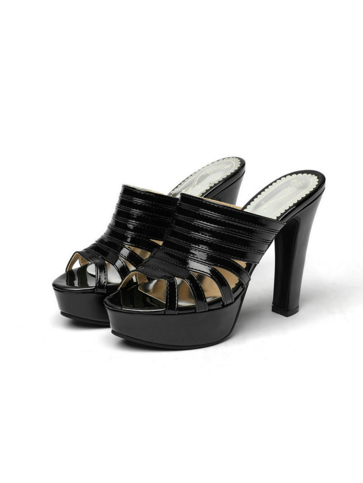 Strappy Platform High-heeled Sandals