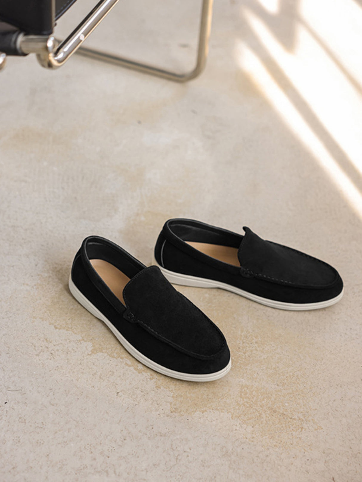 Suede Slip-on Loafers