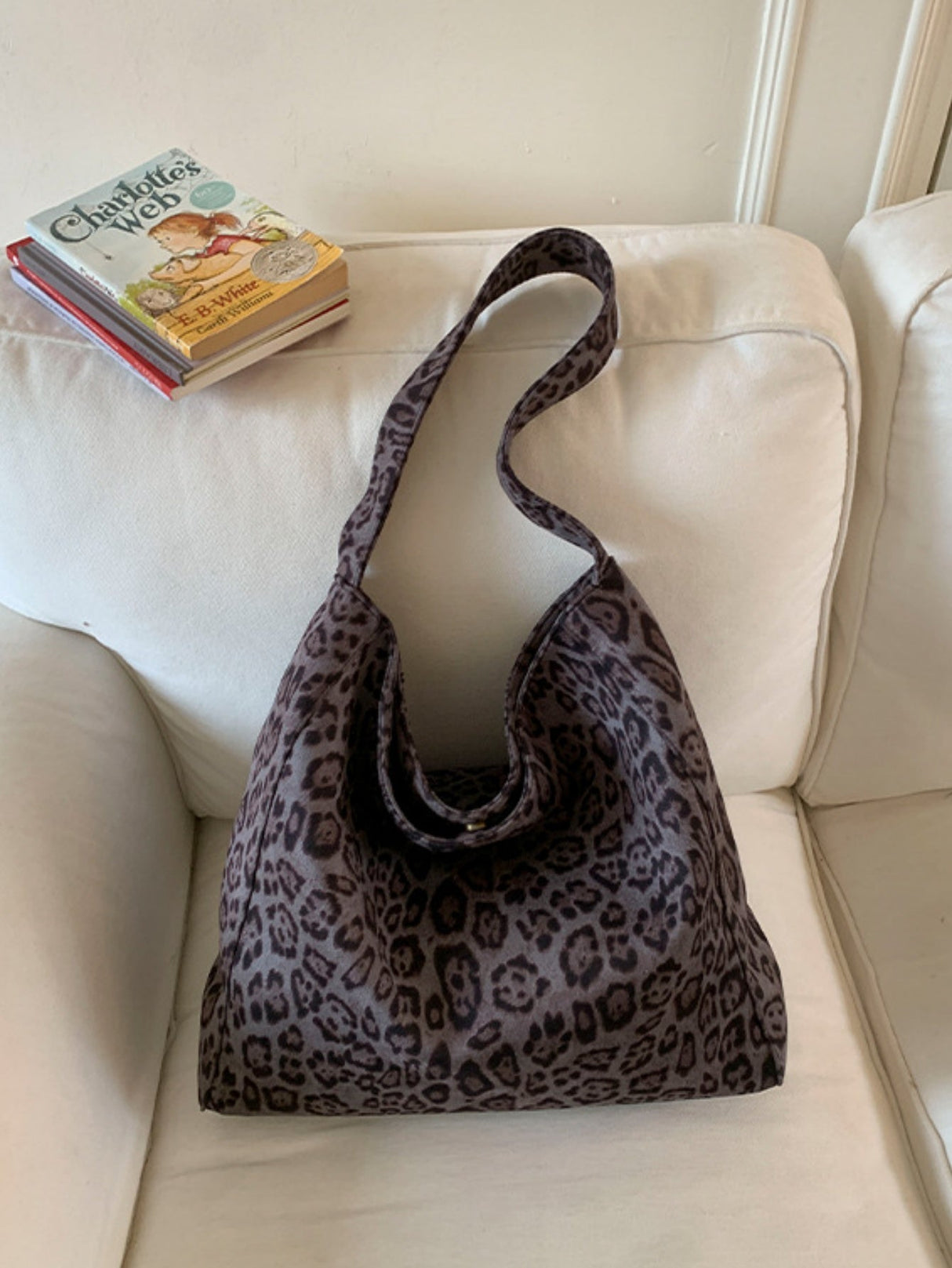 Leopard Print Large Capacity Shoulder Bag