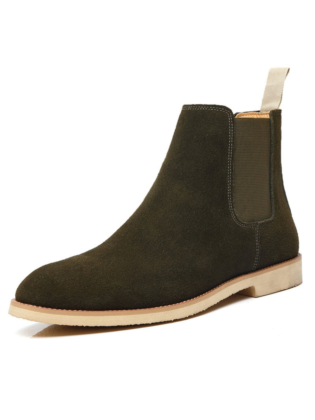 Classic Chelsea Boots Made Of Second-layer Cowhide.