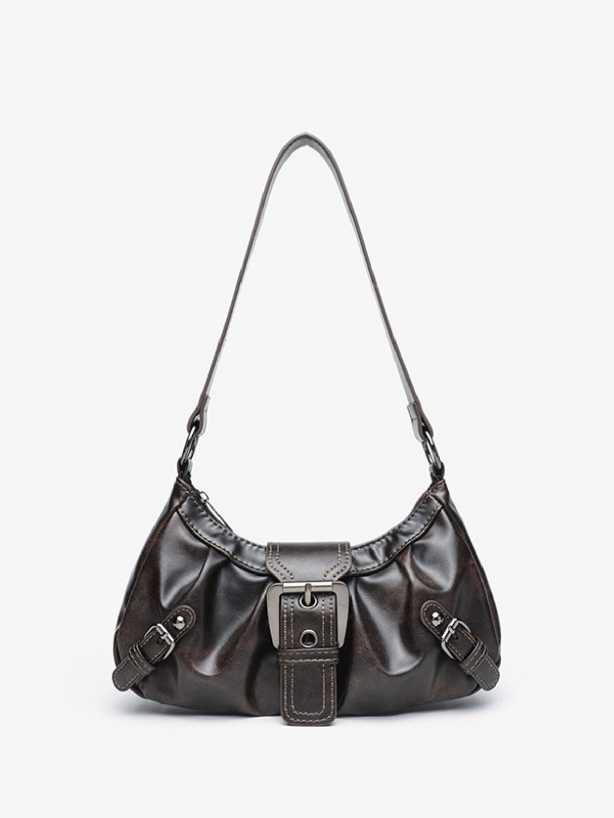 Stylish And Edgy Motorcycle Studded Shoulder Bag