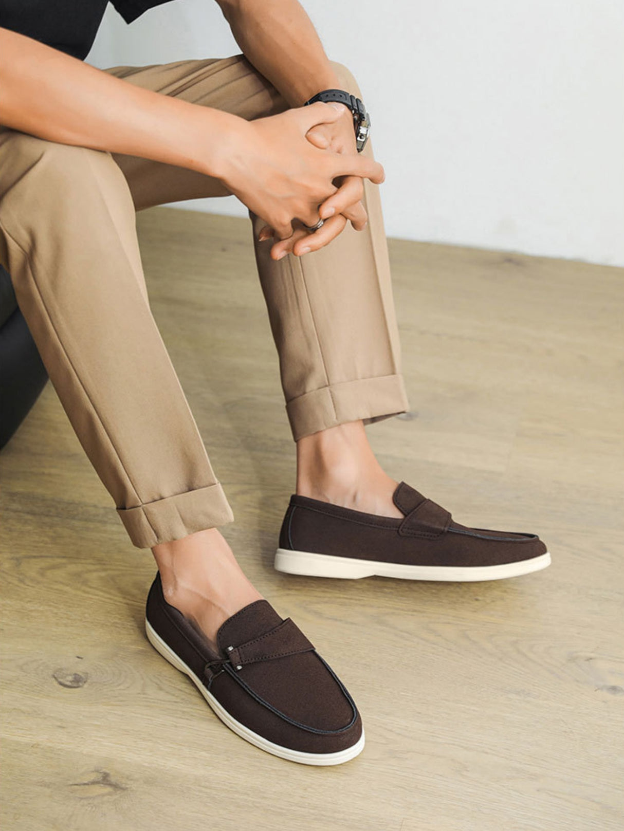 Suede Slip-on Loafers