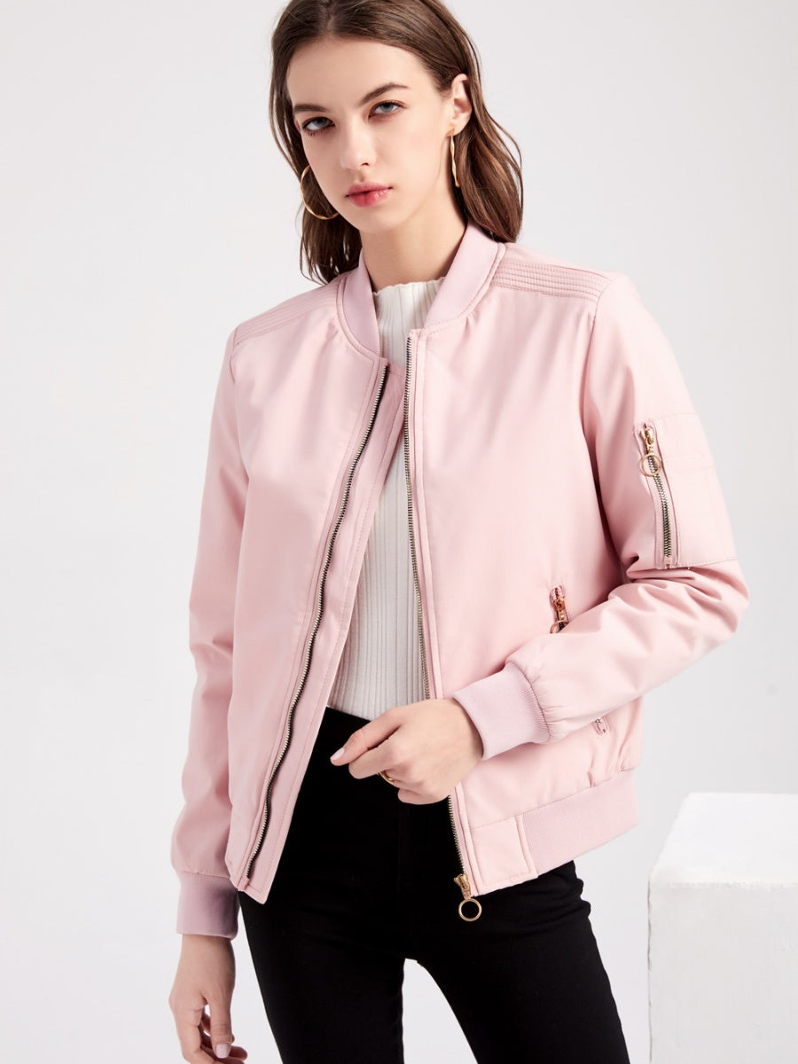 Leisure Thin Cotton Three-dimensional Decoration Jackets