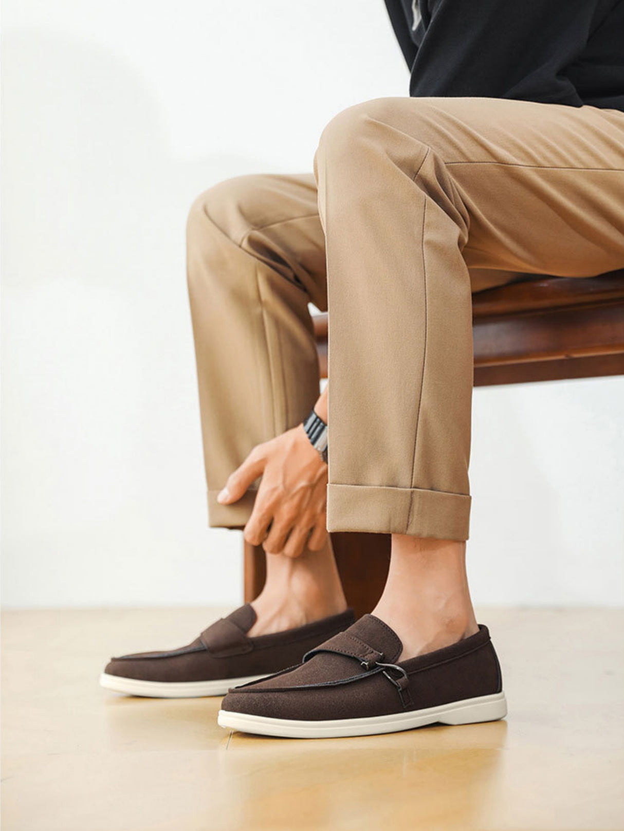 Suede Slip-on Loafers