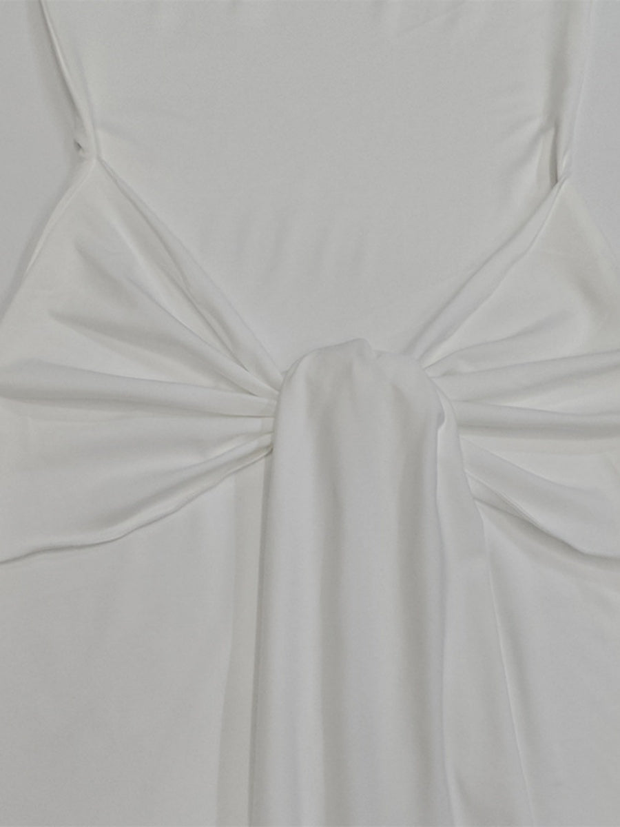 Liber Autumn Women's Bandage Bell sleeves Maxi Dresses