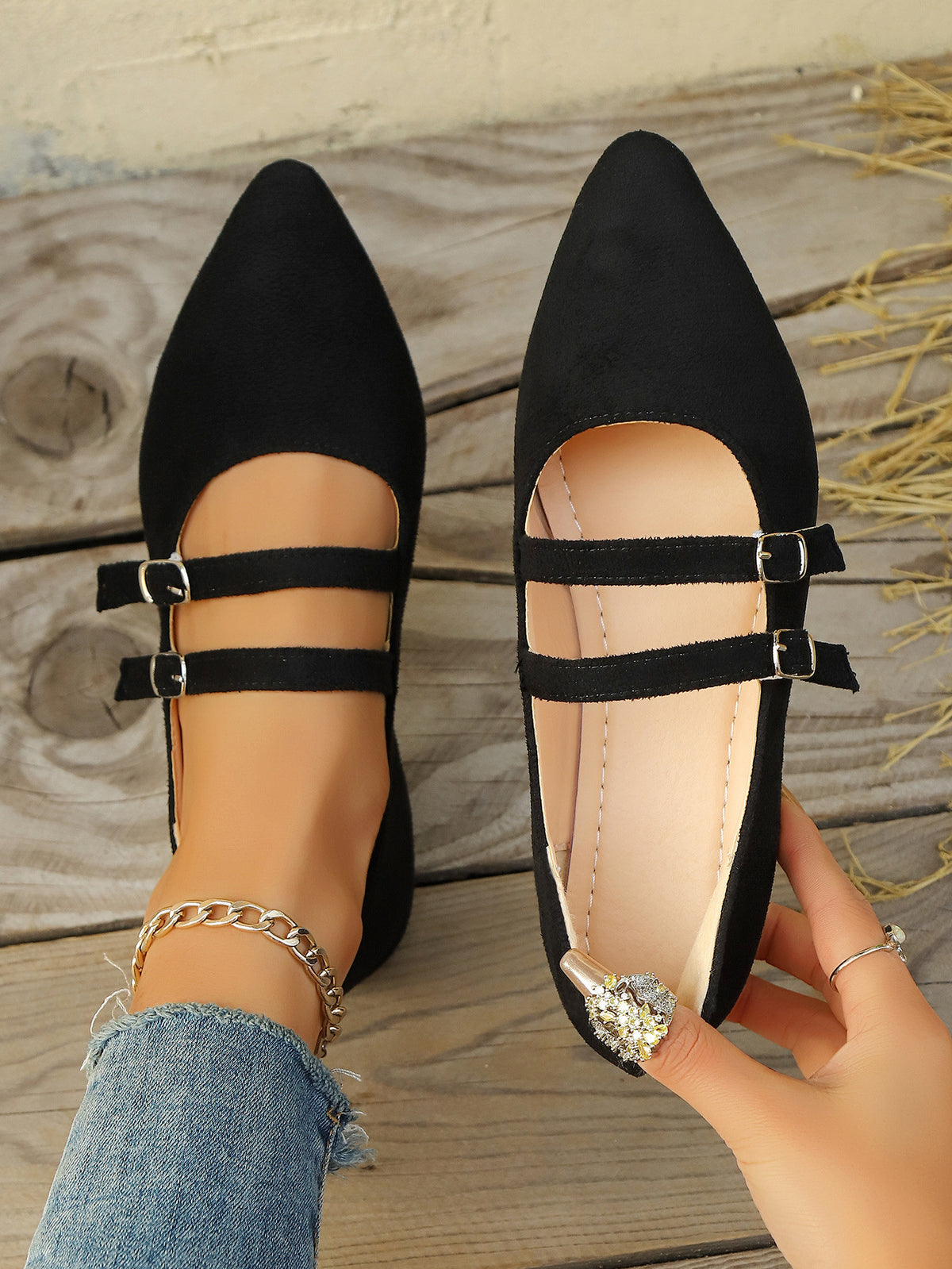 Leopard Print Mary Jane Flats