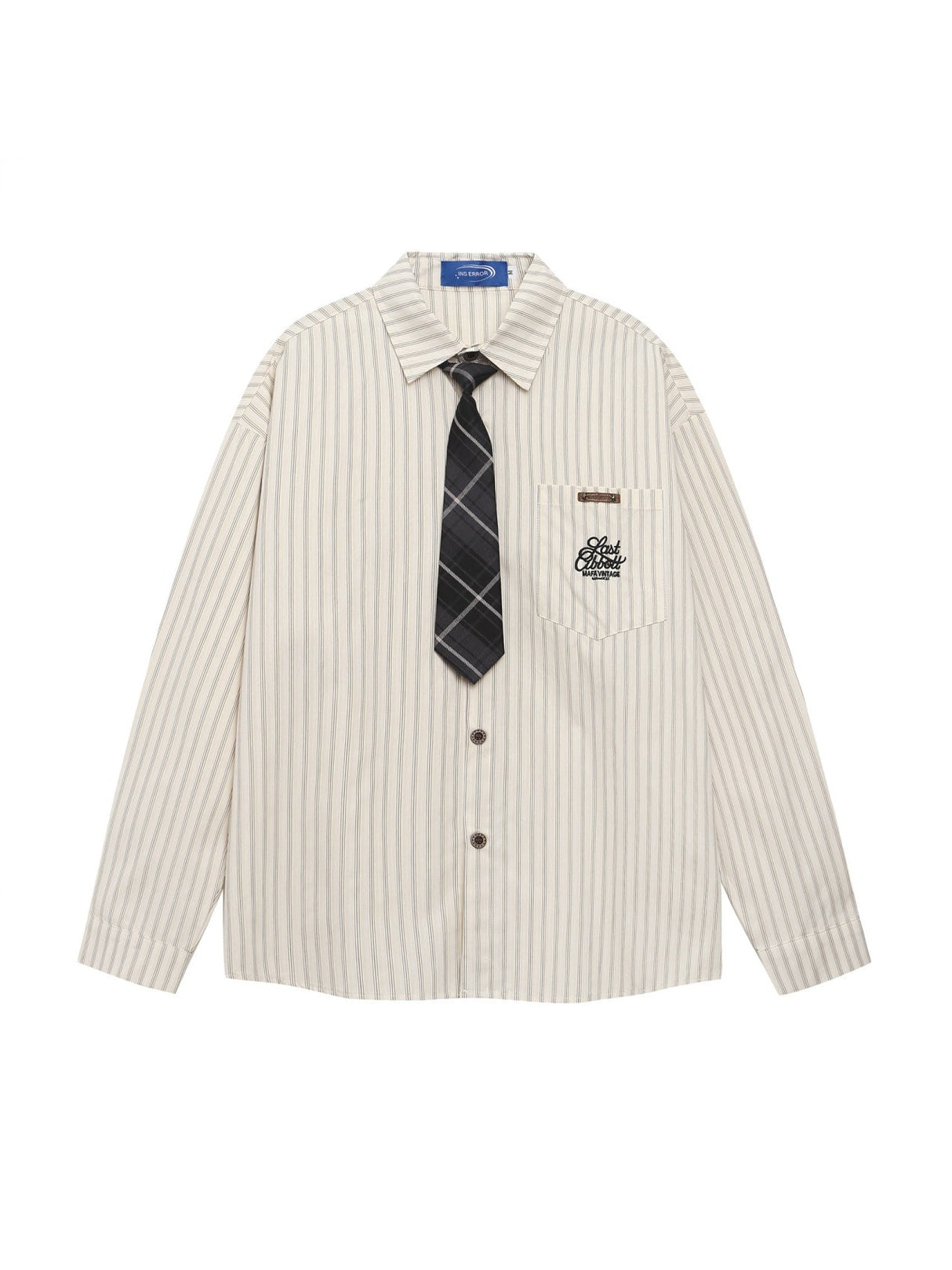 Liber Autumn Neutral wear Tie Stripes Shirts