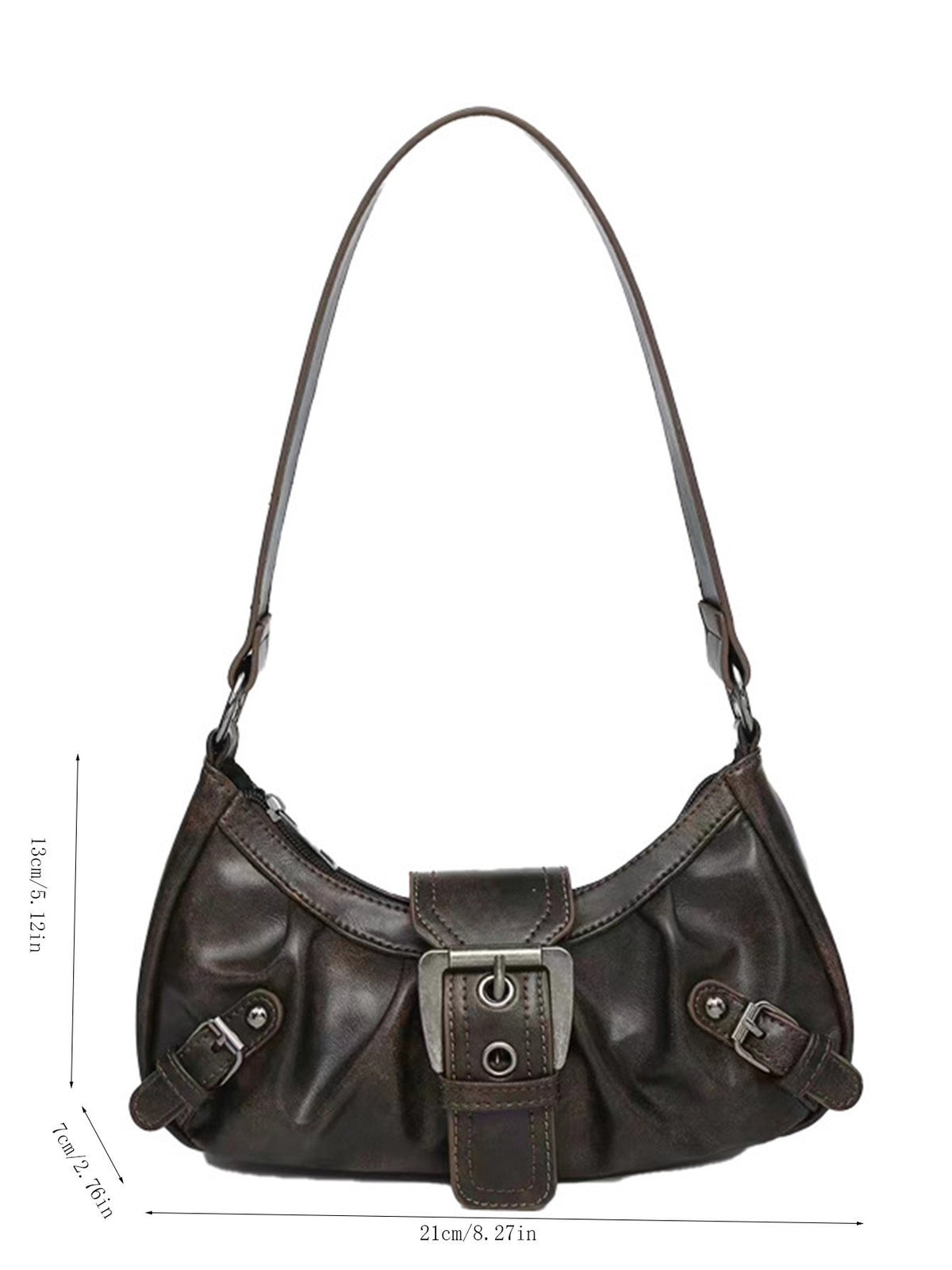 Stylish And Edgy Motorcycle Studded Shoulder Bag