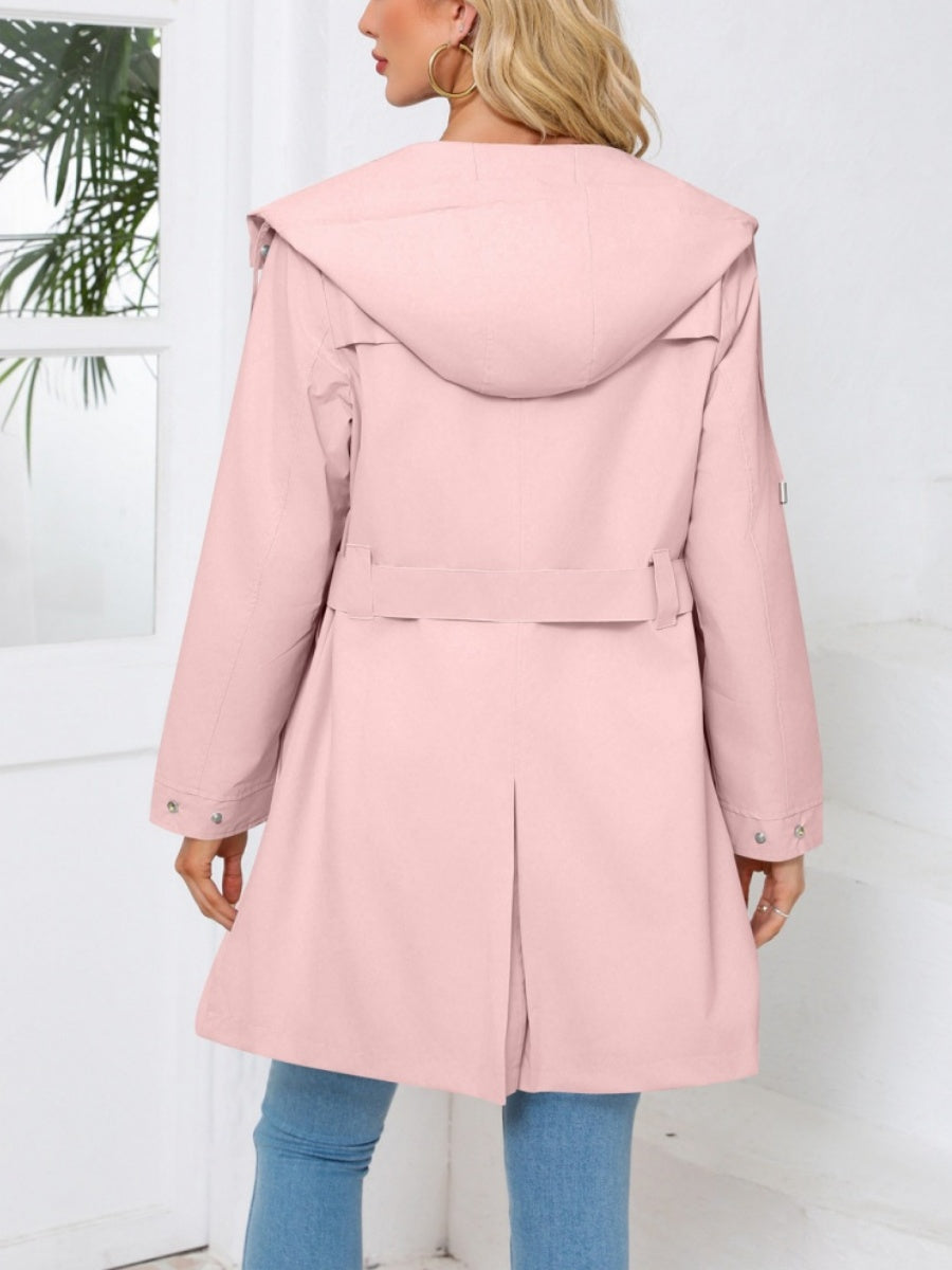 Removable Cap Water Proof Long Sleeve Thin Zipper Jackets