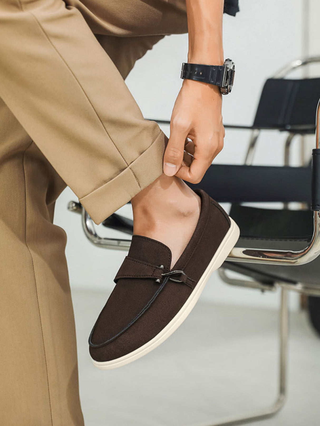 Suede Slip-on Loafers
